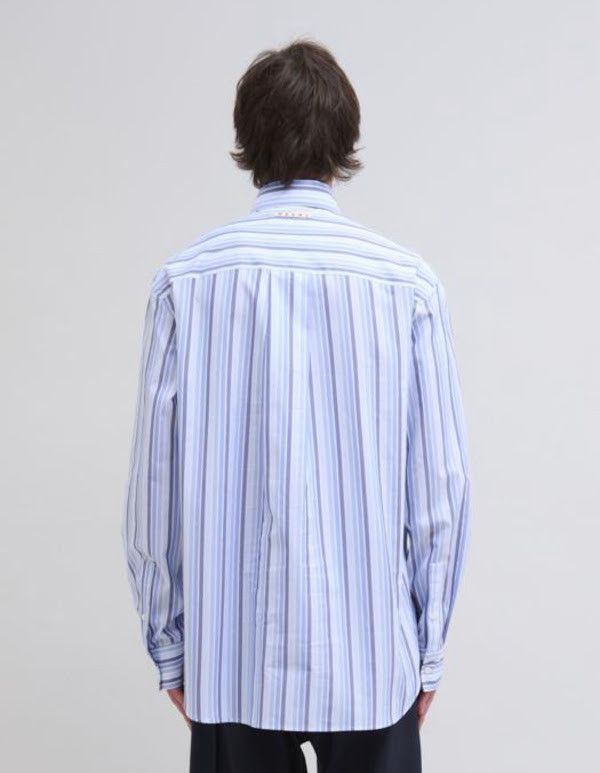 Marni o1w1db10326 Shirt in Blue Size US L / EU 52-54 / 3 - 2 Thumbnail