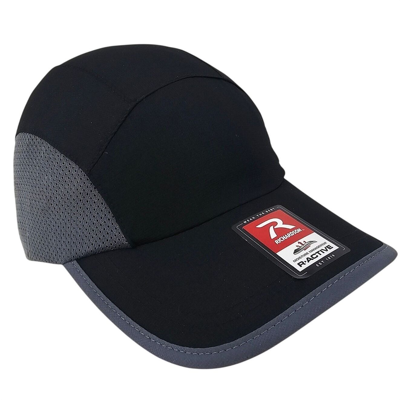 Richardson Richardson Active Model 150 Black Gray Cap Hat OS Size ONE SIZE - 1 Thumbnail