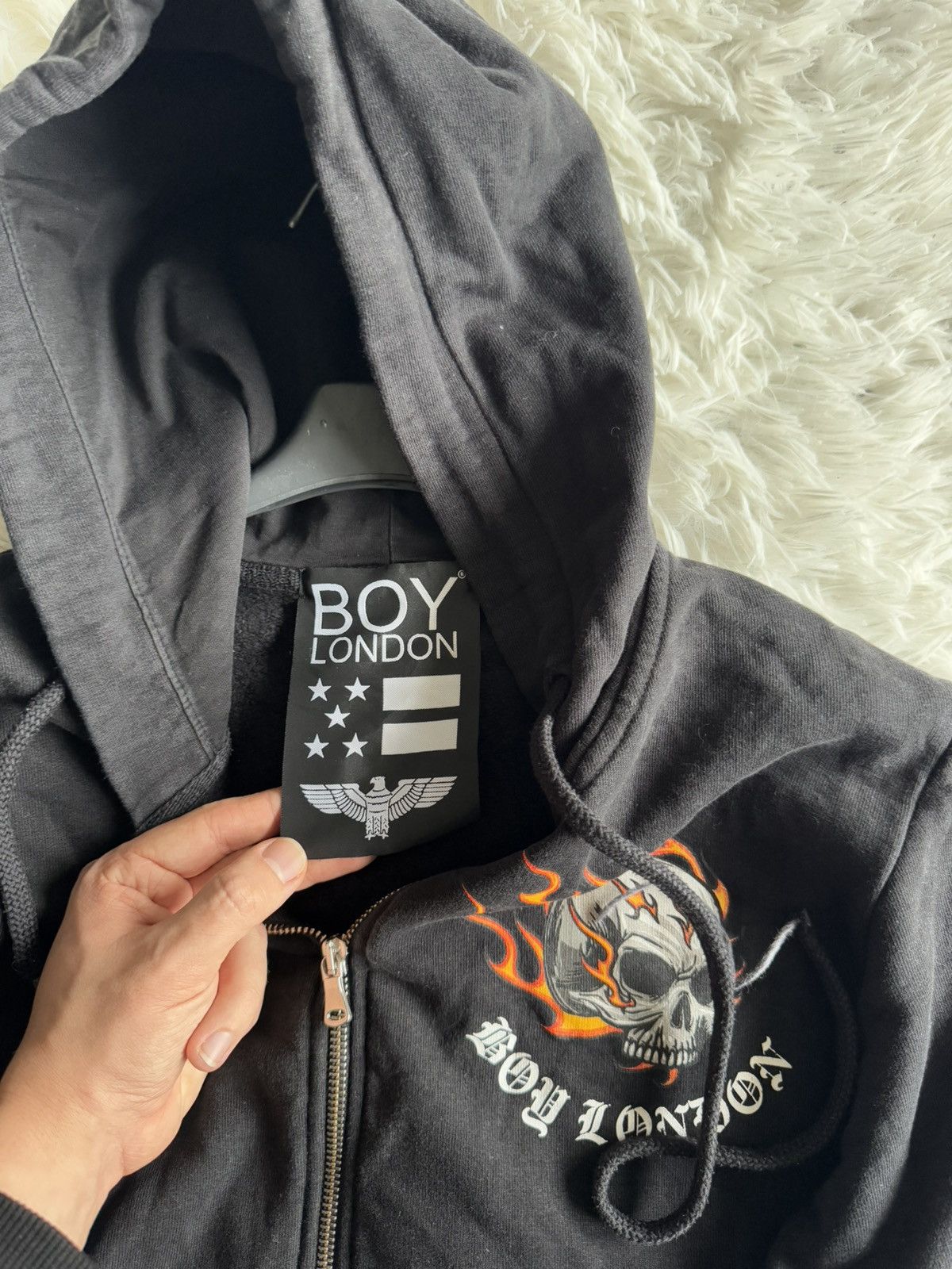 Boy London Boy London Rare Skull Goth Racing Zip Hoodie Size US XS / EU 42 / 0 - 8 Thumbnail