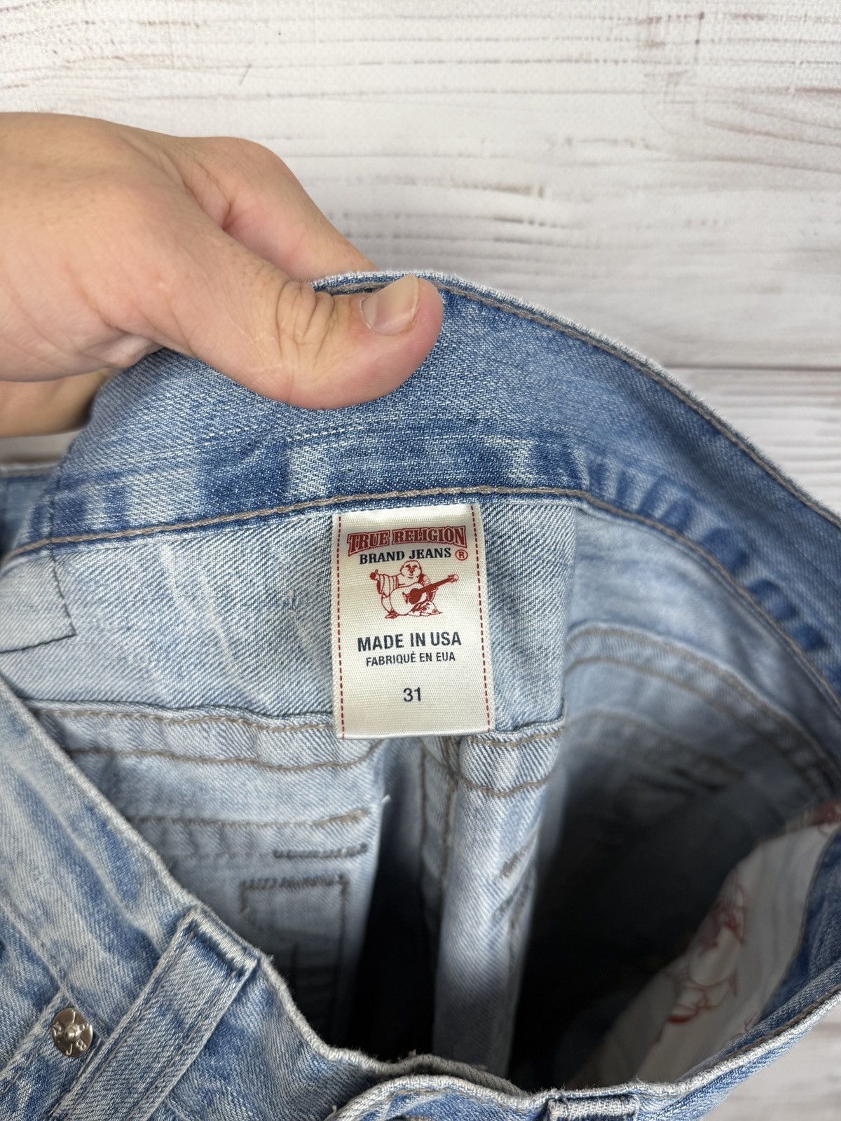 True Religion True Religion Crazy Jeans Size US 31 - 16 Thumbnail