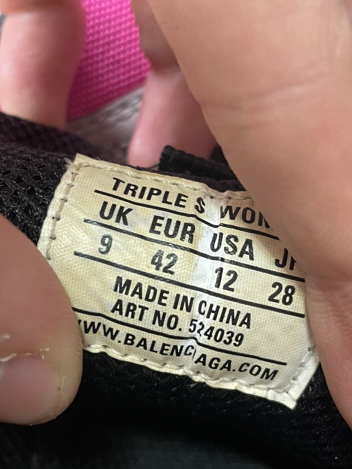Balenciaga Balenciaga Triple S Pink Black Grey Sneaker Y2K Size US 8.5 / EU 41-42 - 9 Thumbnail