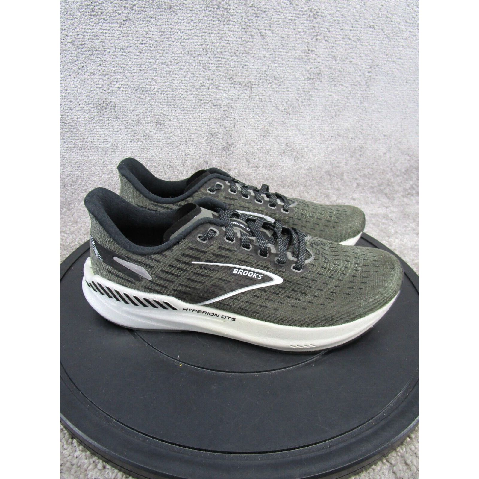 image of Brooks Hyperion Gts Womens Size 9.5 B Running Shoes Gray Black Sneakers in White