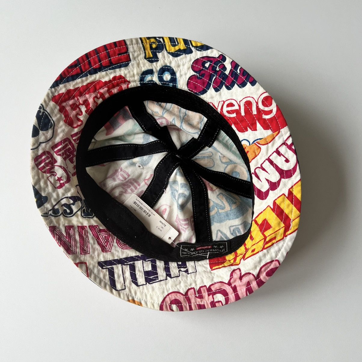 Hysteric Glamour × Supreme Supreme Hysteric Glamour Text Bell Hat Bucket Crusher White Size ONE SIZE - 3 Thumbnail