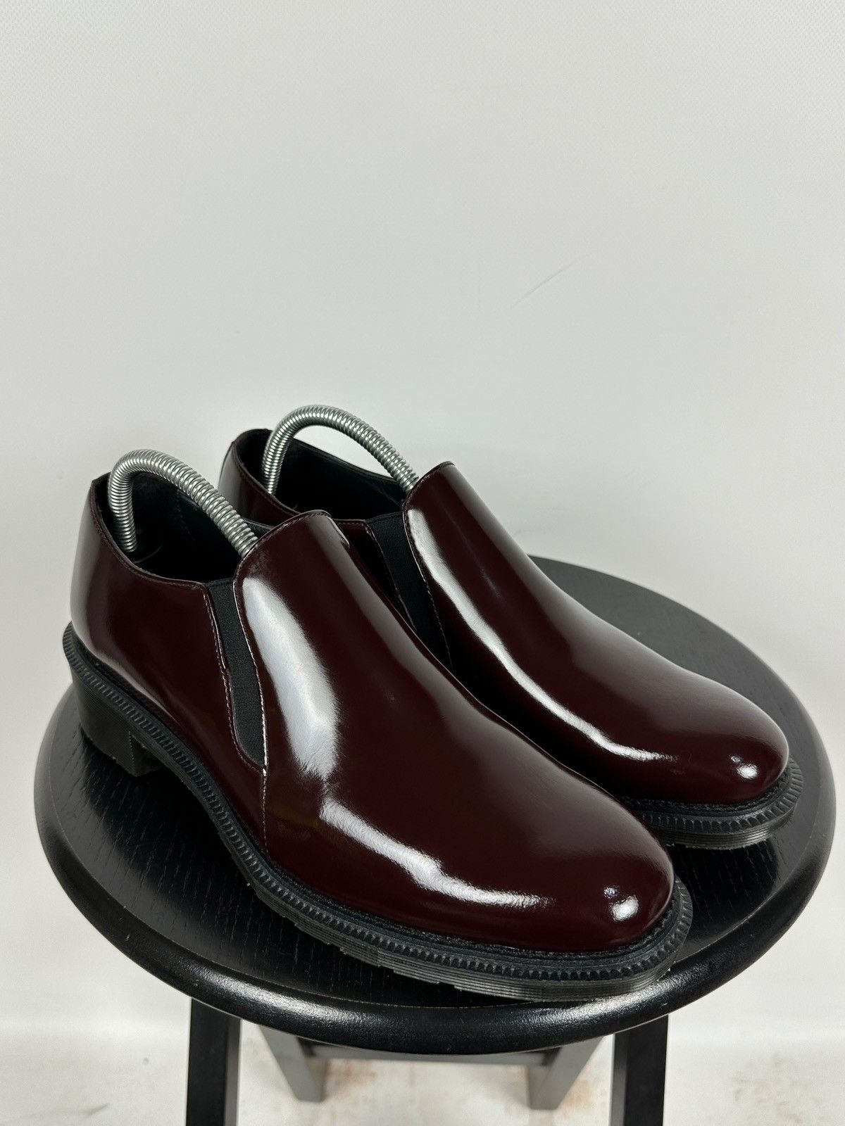 Dr. Martens Dr. Martens Rosyna Burgundy Polished Smooth Leather Loafers Size US 10.5 / IT 40.5 - 7 Thumbnail
