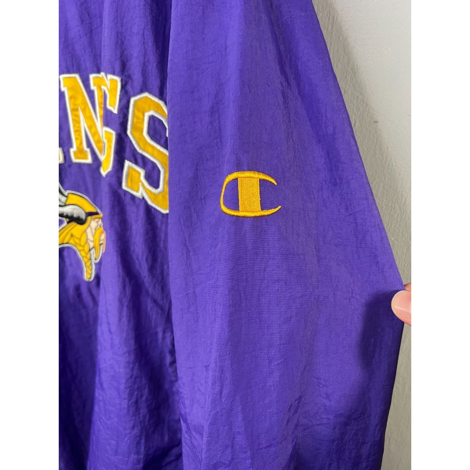 Champion Vintage NFL Champion Minnesota Vikings Windbreaker Pullover Size US XL / EU 56 / 4 - 3 Thumbnail