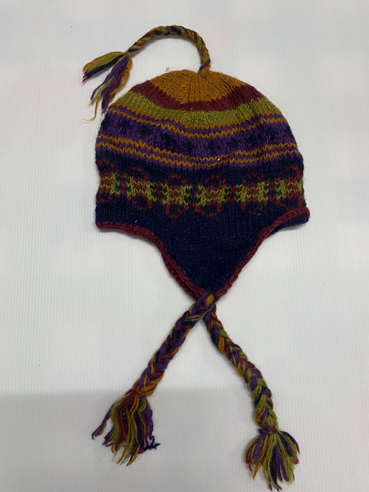 Japanese Brand Unknown Earflap Wool Beanie Hat Size ONE SIZE - 4 Thumbnail