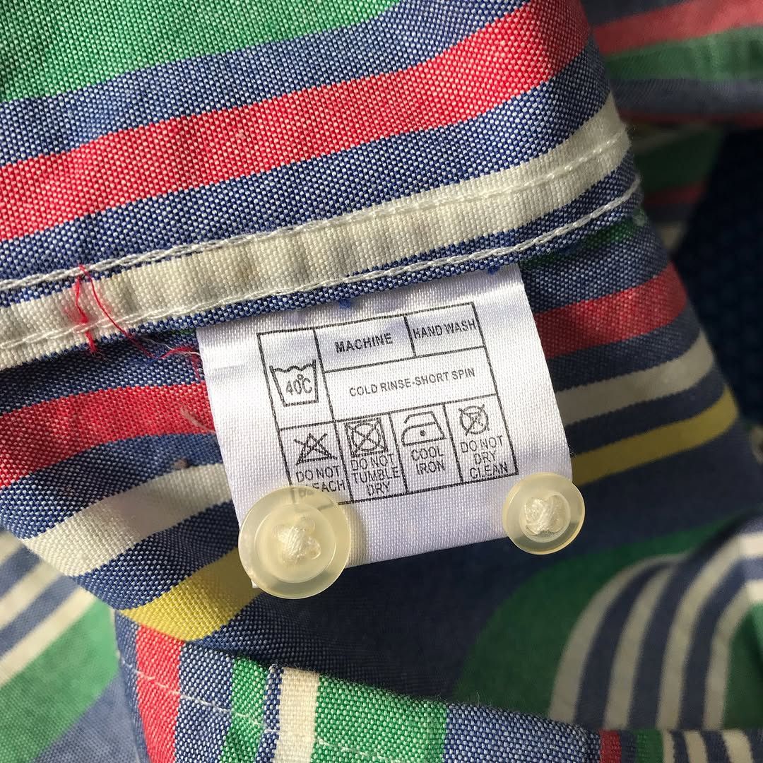 Brutus × Other UK Vintage Brutus Trimfit London the Candy Stripe Oxford Colar Size US XL / EU 56 / 4 - 11 Thumbnail