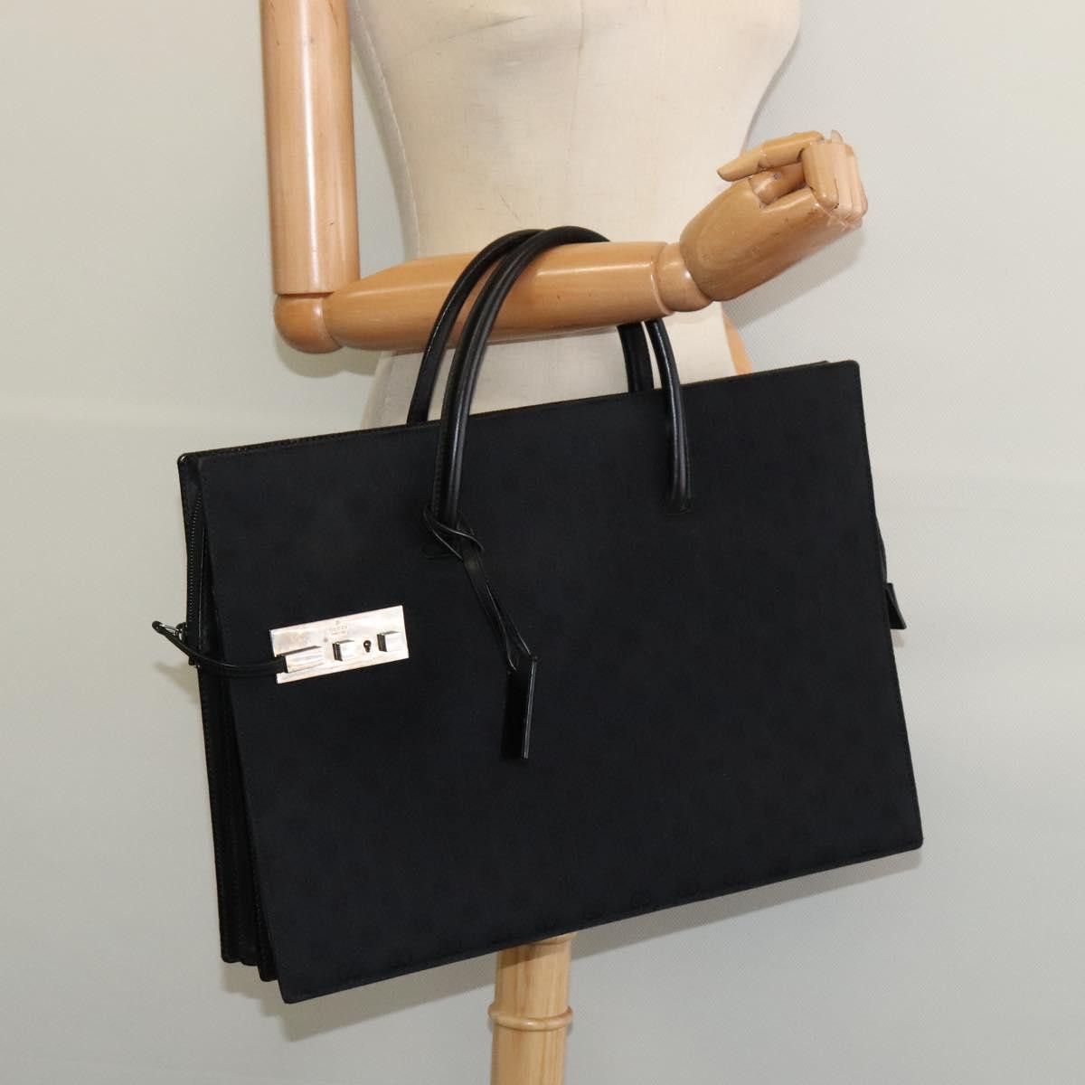 Gucci GUCCI GG Canvas Hand Bag Black Silver 015 015 Size ONE SIZE - 22 Thumbnail