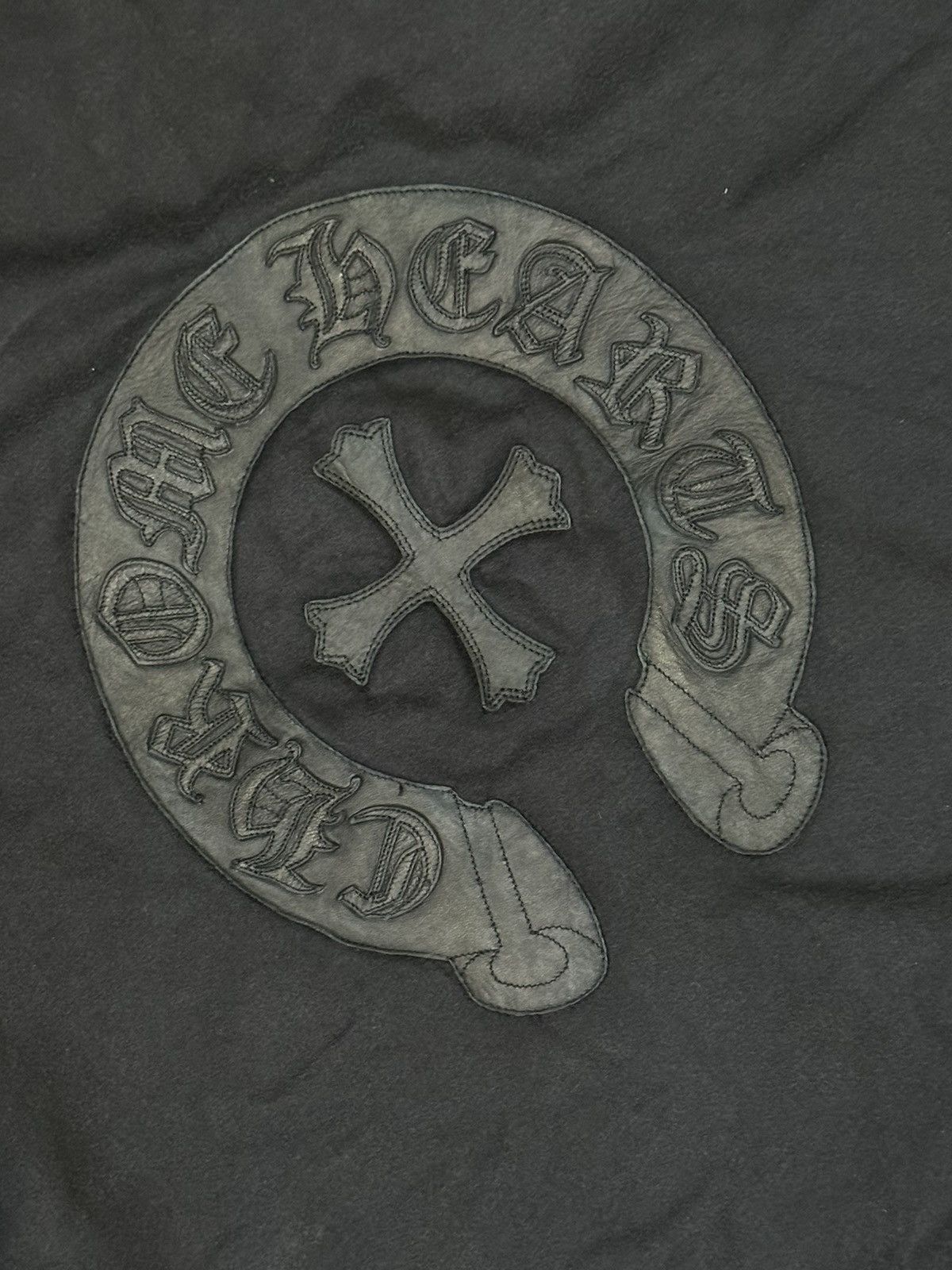 Chrome Hearts Vintage Chrome Hearts - Horseshoe patch Leather zipup jacket Size US M / EU 48-50 / 2 - 3 Thumbnail
