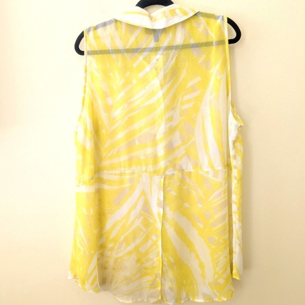 Other NEW Lane Bryant Yellow Button Down Shirt size 22 Size 3XL / US 20-22 - 3 Thumbnail
