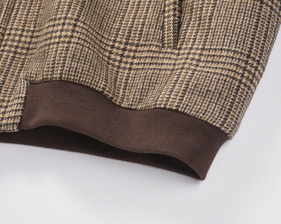 Japanese Brand Stand Pocket Plaid Woolen Jacket Size US M / EU 48-50 / 2 - 6 Thumbnail