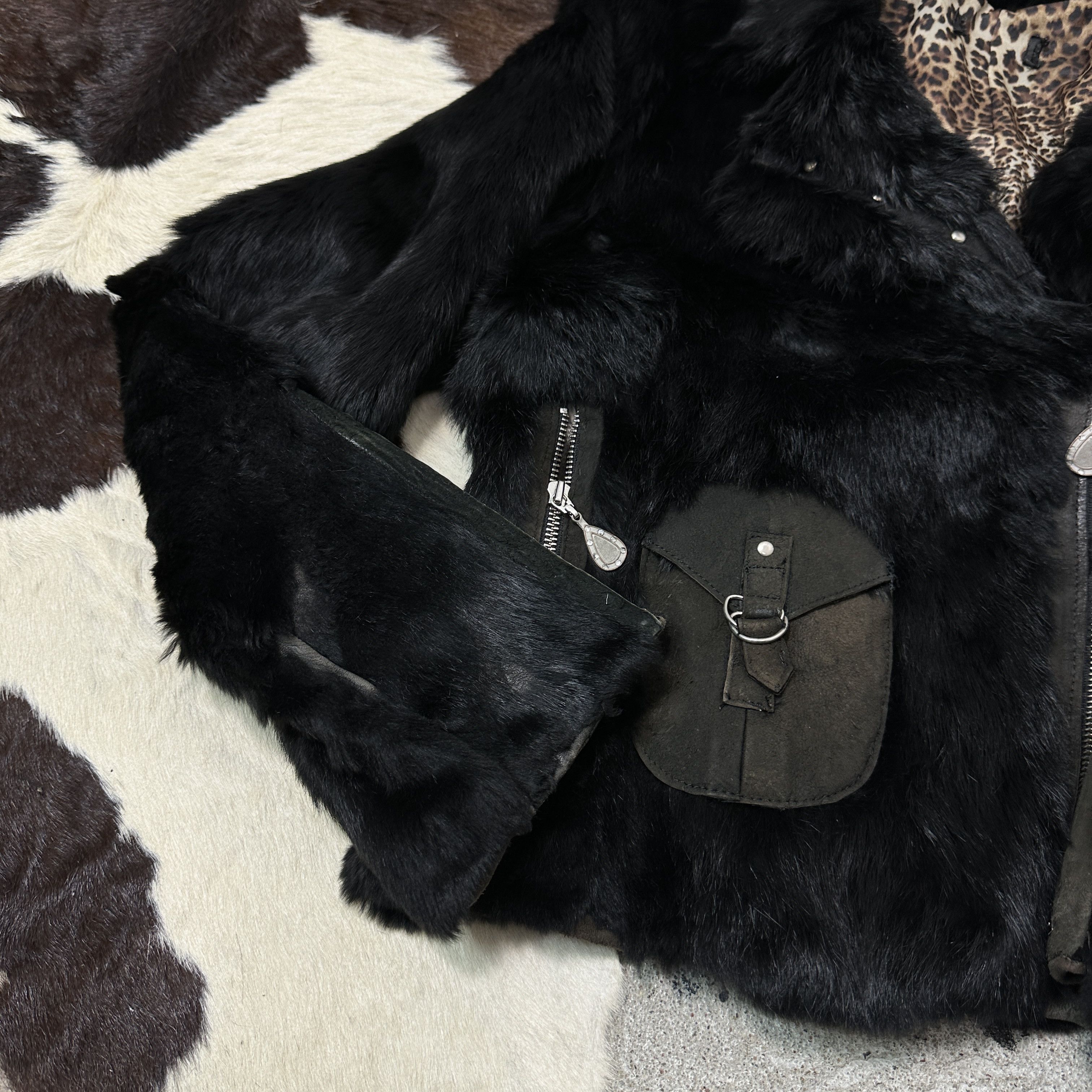 Vintage Vintage Old Money Real Rabbit Fur Jacket 00s Size M / US 6-8 / IT 42-44 - 6 Thumbnail