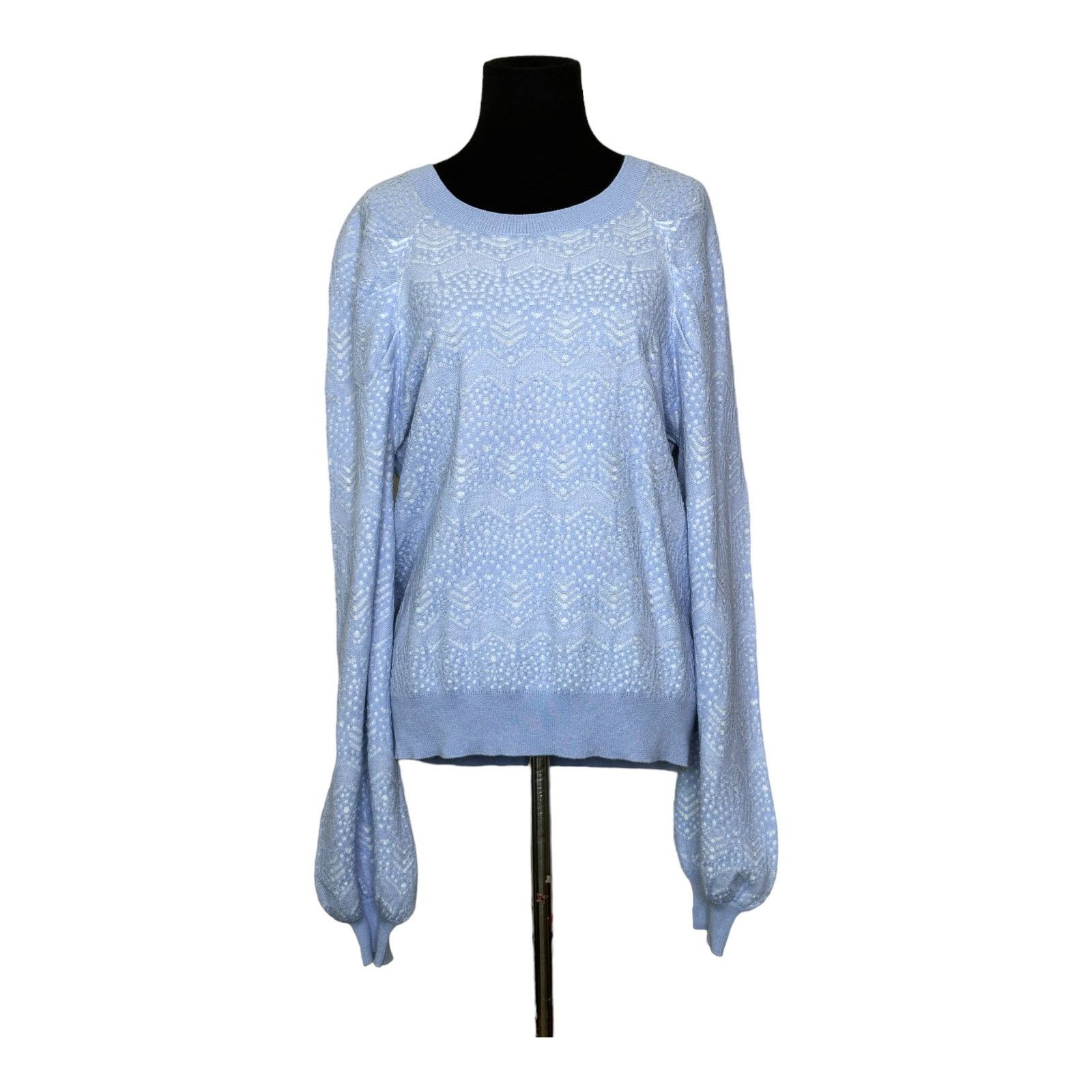 Joie Joie Dulcia blue over white long sleeves sweater size XL Size XL / US 12-14 / IT 48-50 - 14 Thumbnail