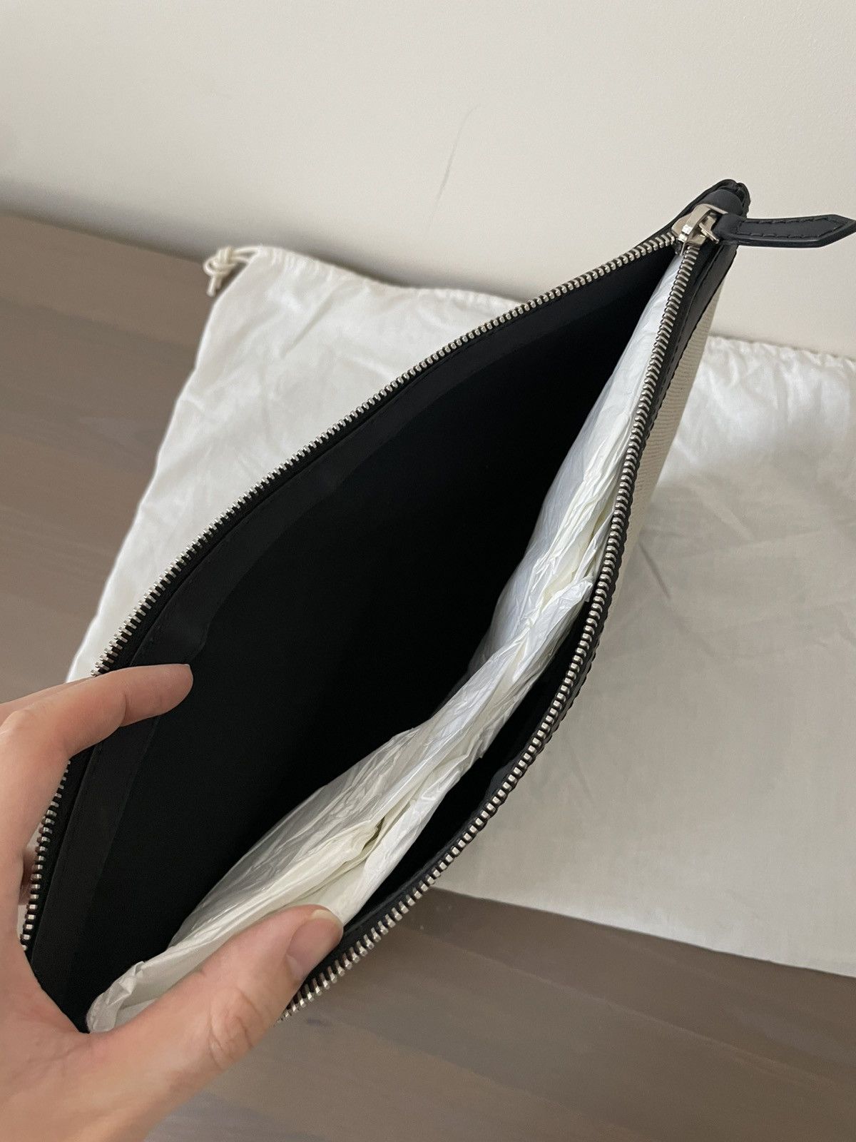 Balenciaga Balenciaga logo canvas document holder pouch Size ONE SIZE - 4 Thumbnail