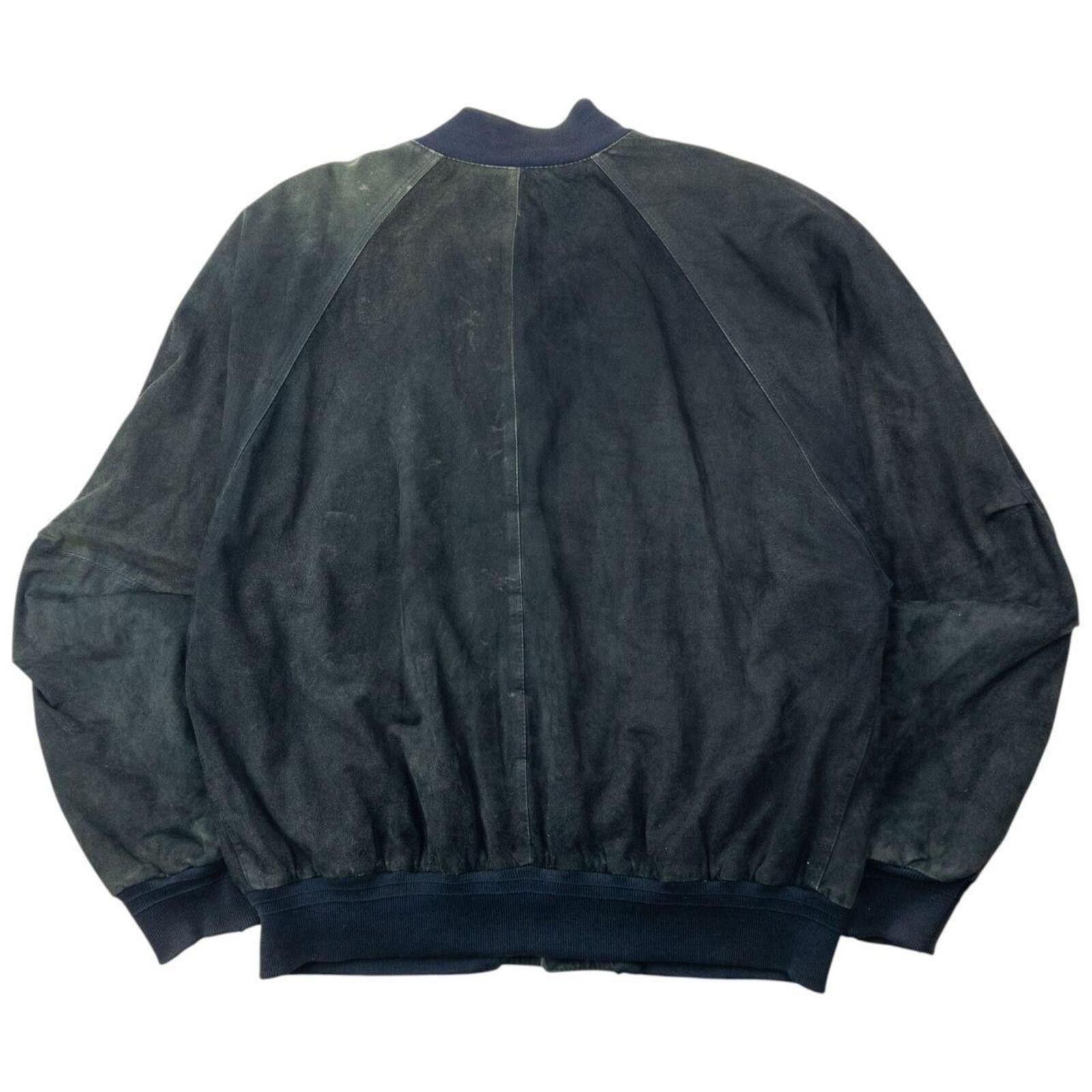 Hugo Boss Vintage 90s Hugo Boss Button Up Suede Bomber Jacket Size XL Size US XL / EU 56 / 4 - 2 Thumbnail