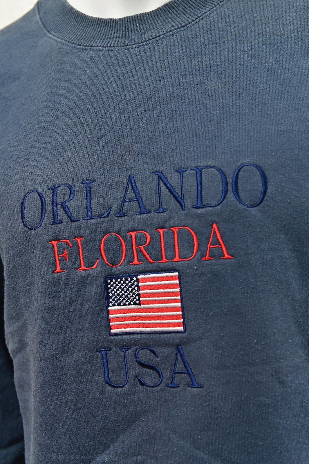 Gildan Gildan Navy Orlando Florida USA Sweatshirt Mens Size M Size US M / EU 48-50 / 2 - 2 Thumbnail