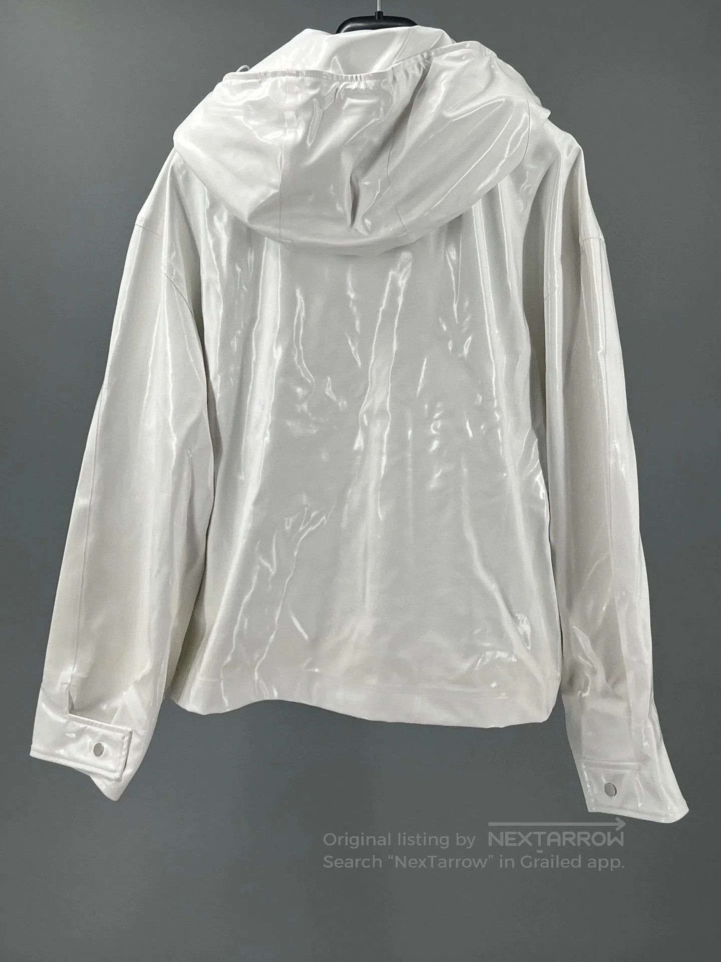Bottega Veneta shiny white hooded jacket by bottega veneta. Size US S / EU 44-46 / 1 - 7 Thumbnail