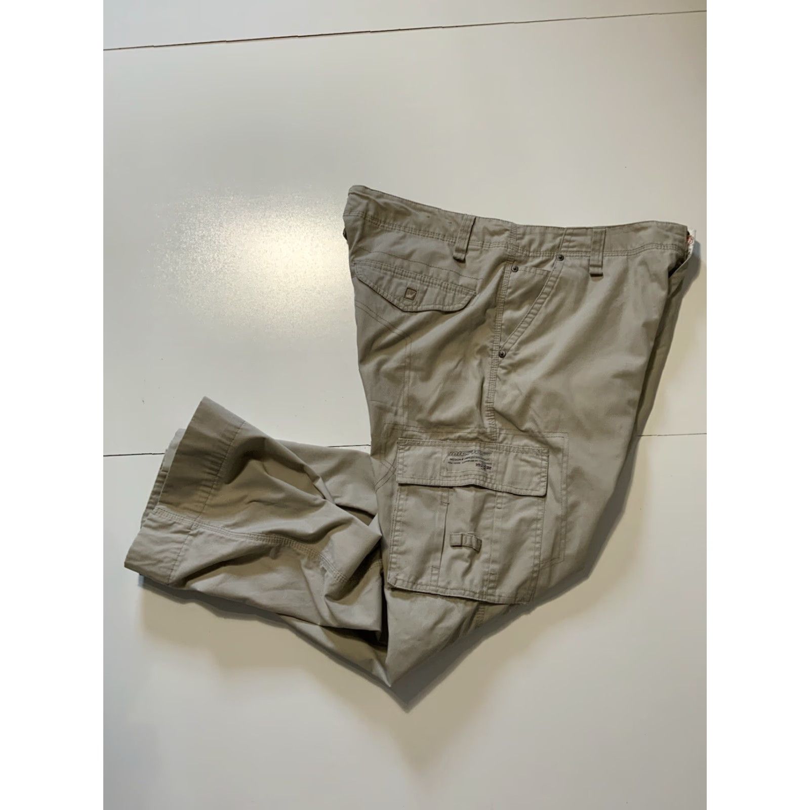 Vintage VINTAGE Micros Cargo Utility Skateboarding Lightweight Everyday Pants Sz. 36 Men Beige Cargo Pants 36 Mens Size US 36 / EU 52 - 2 Thumbnail
