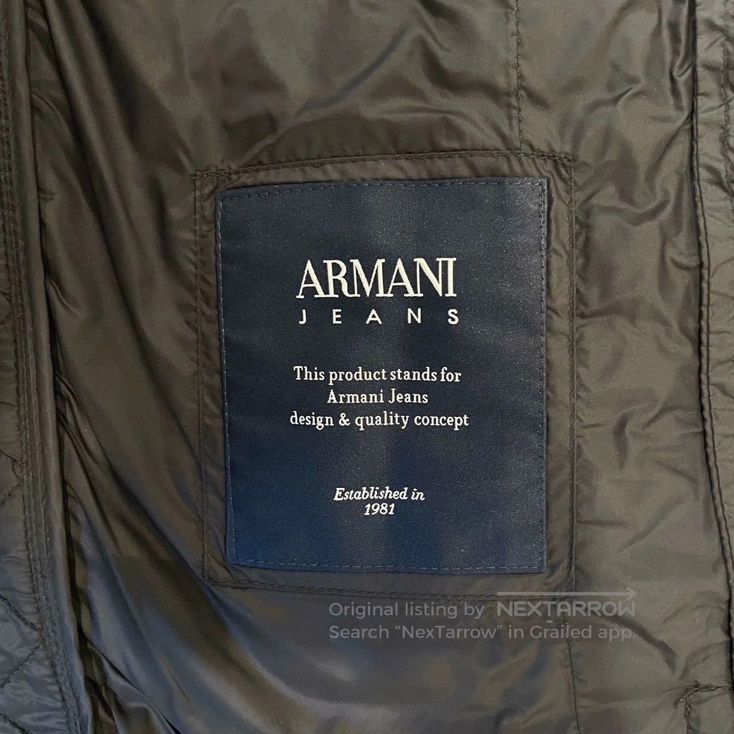 Emporio Armani lightweight black Armani down jacket for men. Size US M / EU 48-50 / 2 - 5 Thumbnail