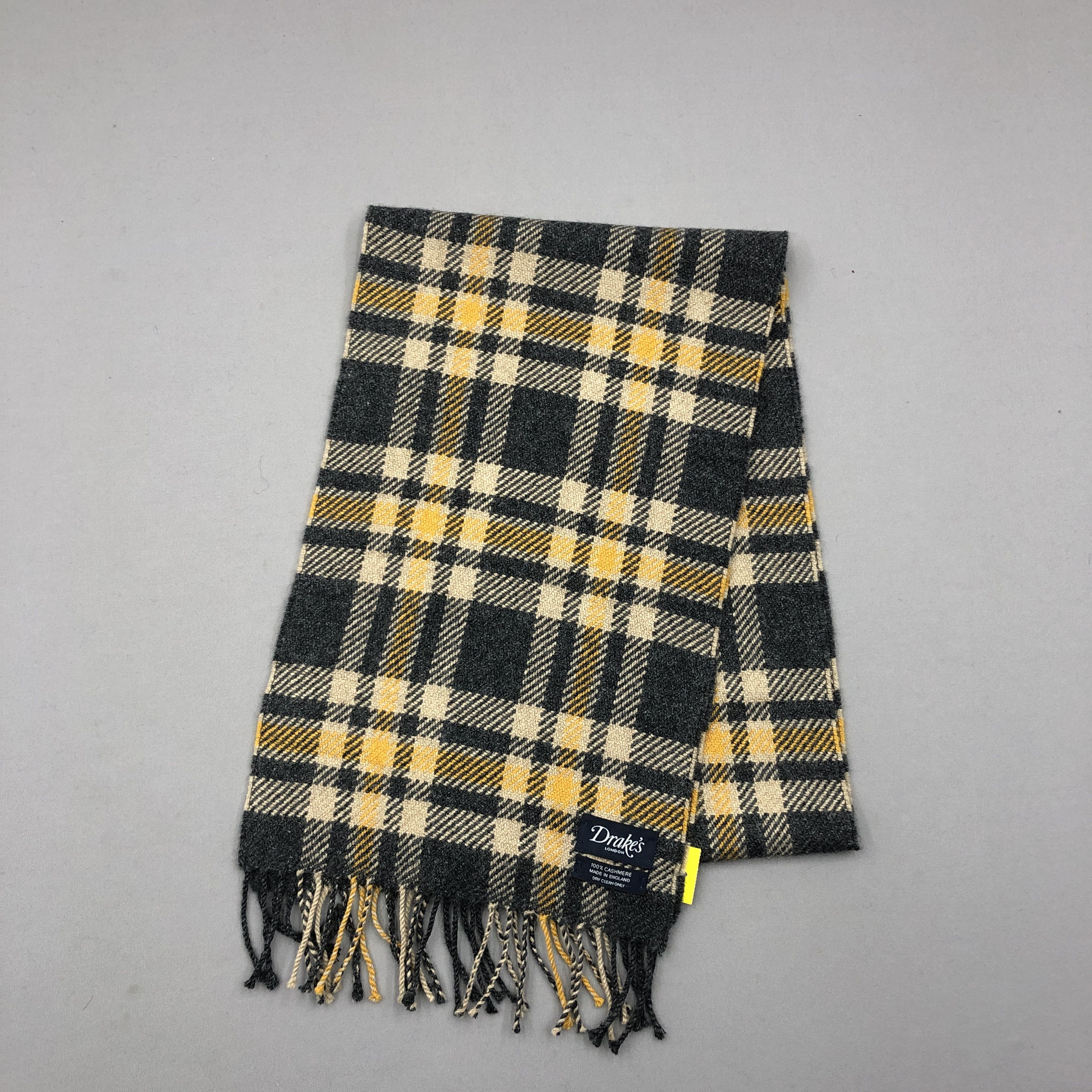 Drake Vintage Drakes Scarf Muffler Tartan Plaid Wool Scarves Size ONE SIZE - 1 Thumbnail