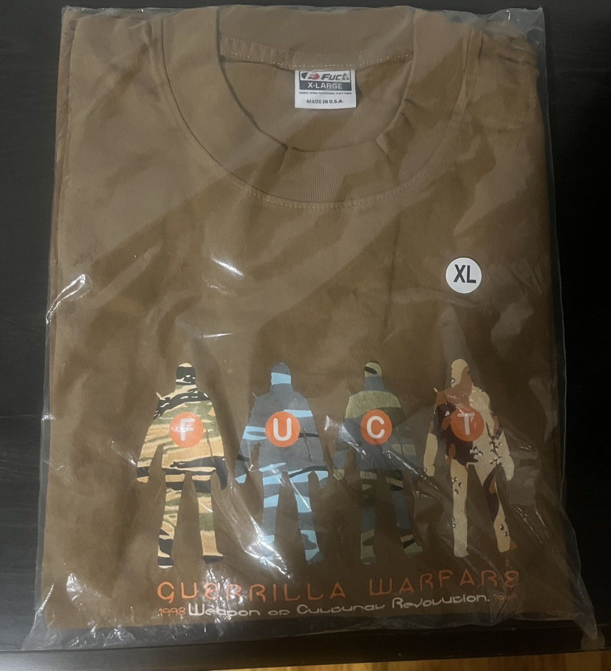 FUCT FUCT Guerilla Warfare Tee (2022) - Brass - XL - NEW Size US XL / EU 56 / 4 - 1 Preview