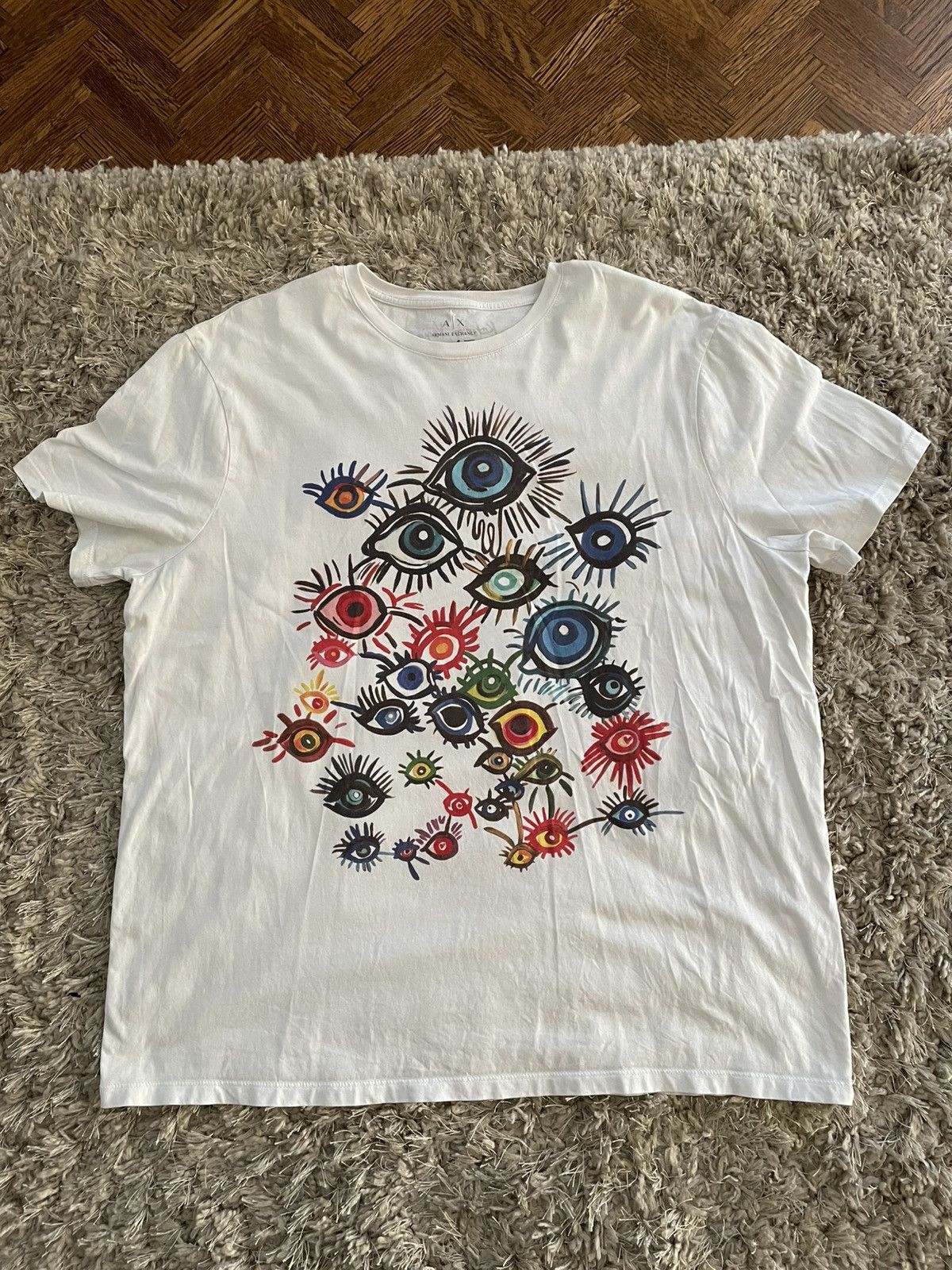 Armani Exchange Armani Exchange x Katerina Vagia White Tee Size US XL / EU 56 / 4 - 1 Thumbnail