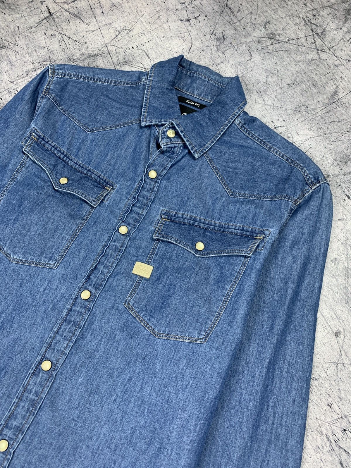 G-Star G-Star Raw 3301 Denim Shirt Buttons Up Long Sleeve Men’s S Size US S / EU 44-46 / 1 - 4 Thumbnail