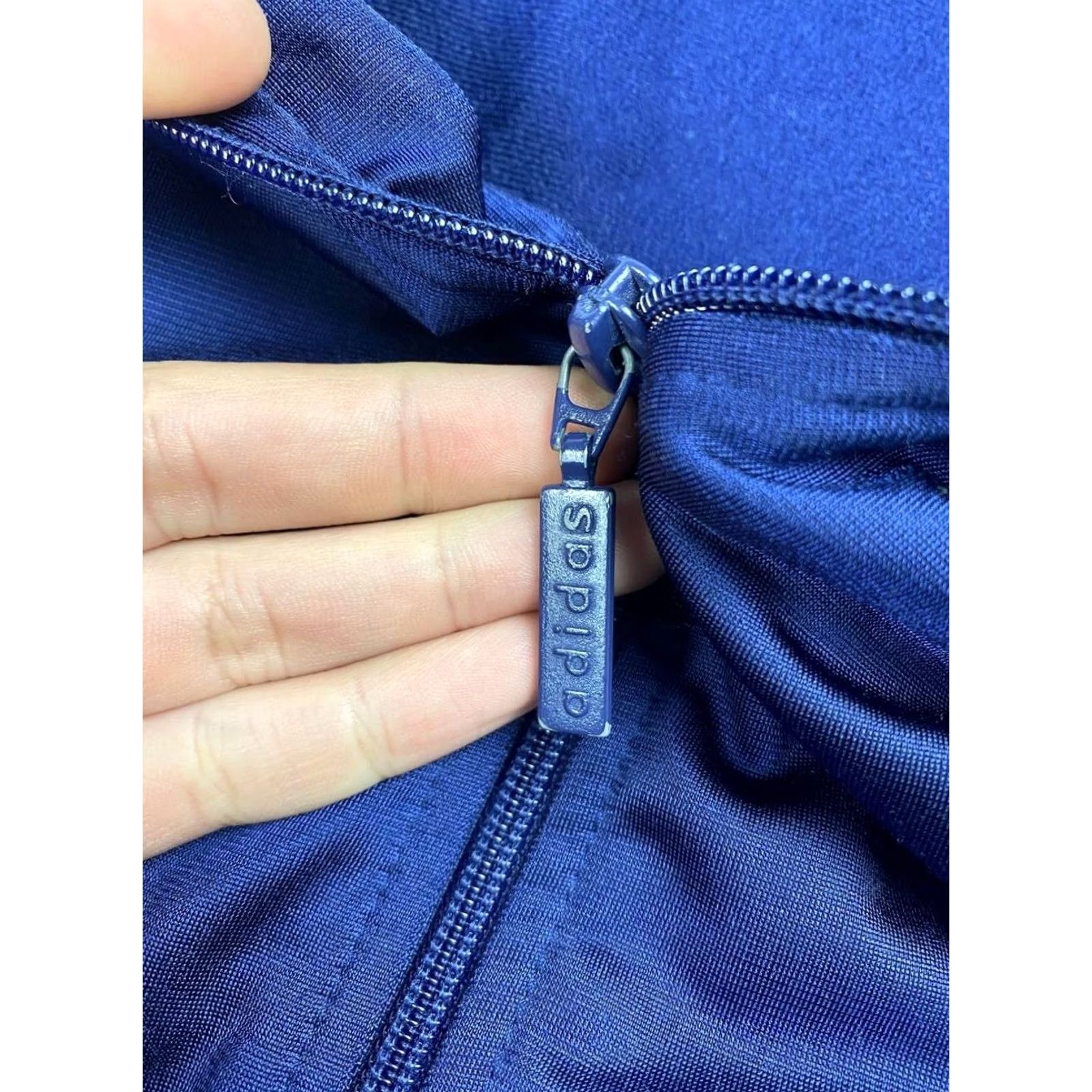 Adidas VINTAGE Adidas 90s Tracksuit Jacket Pants Men M Blue Jacket Pants (2 Piece) Logo Pockets Zip Size 40R - 6 Thumbnail