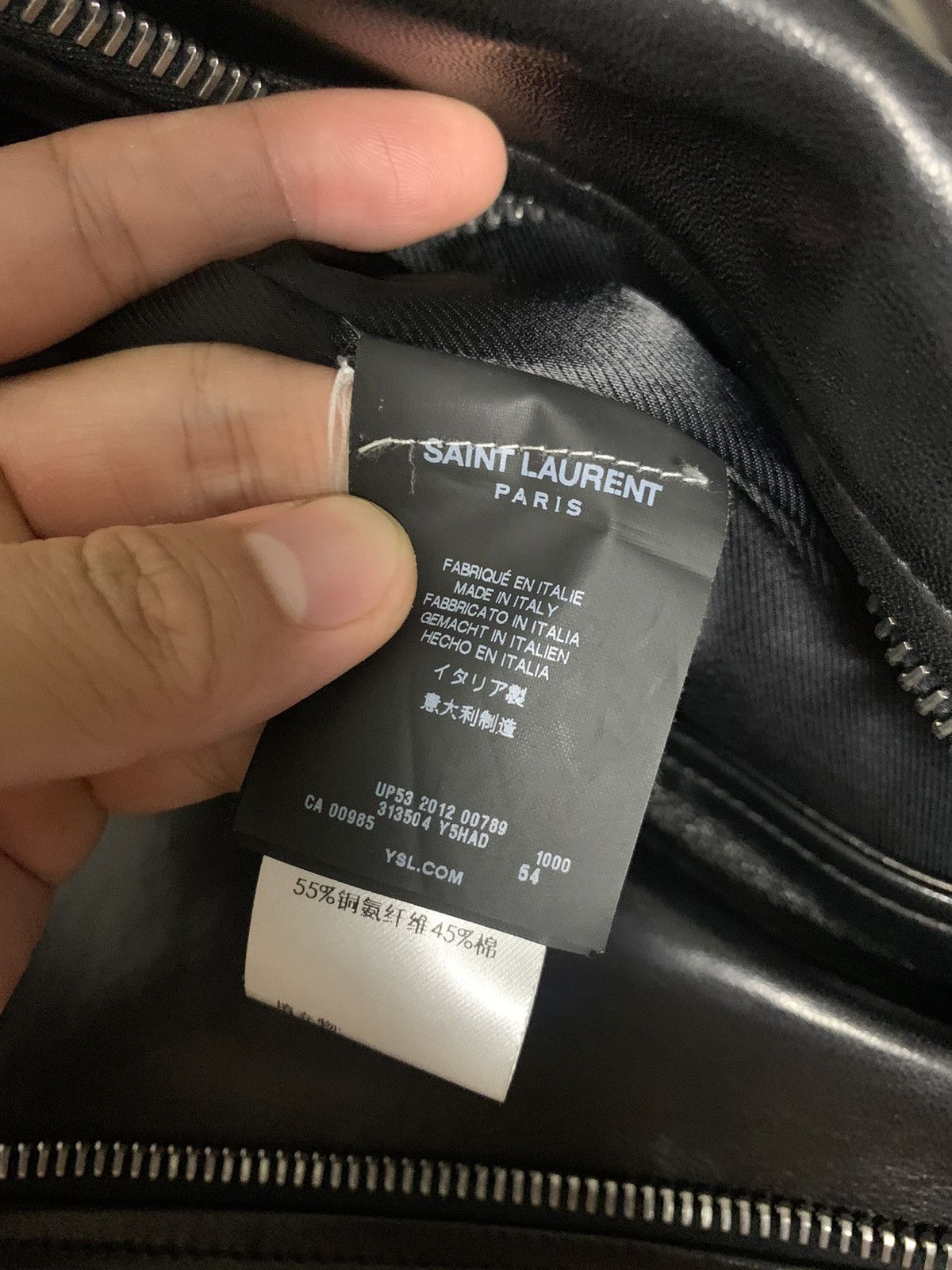 Saint Laurent Paris Saint Laurent 2013SS Lambskin L01 jakcet Size US L / EU 52-54 / 3 - 5 Thumbnail