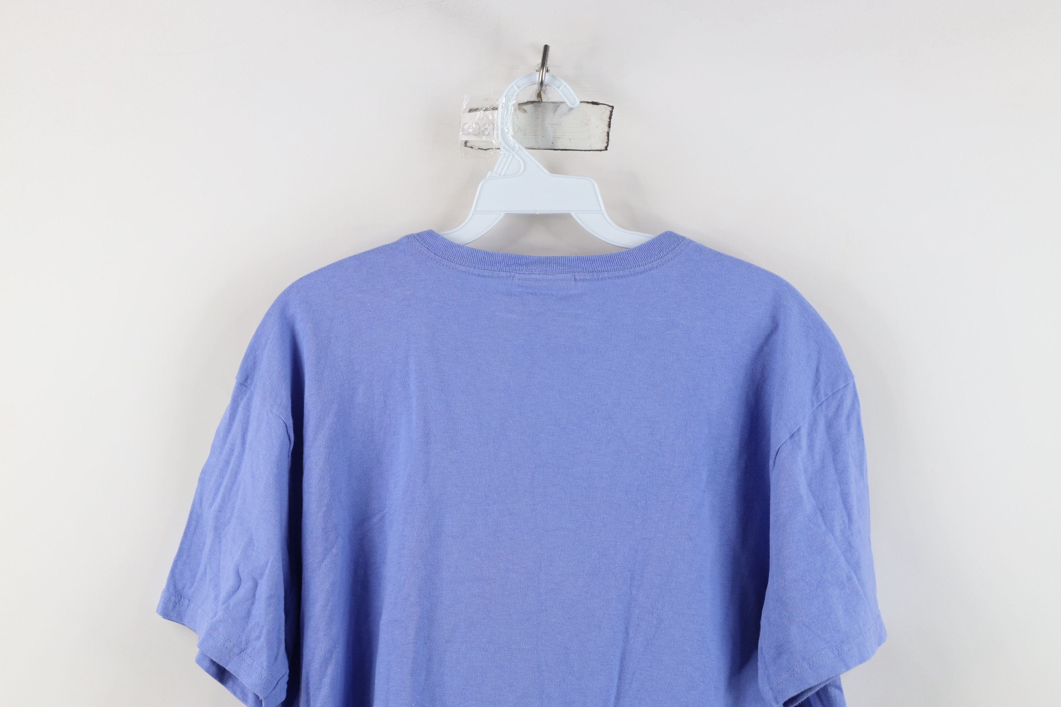Nike Vintage 90s Y2K Nike Scott Mini Swoosh T-Shirt Periwinkle Size XL / US 12-14 / IT 48-50 - 13 Thumbnail