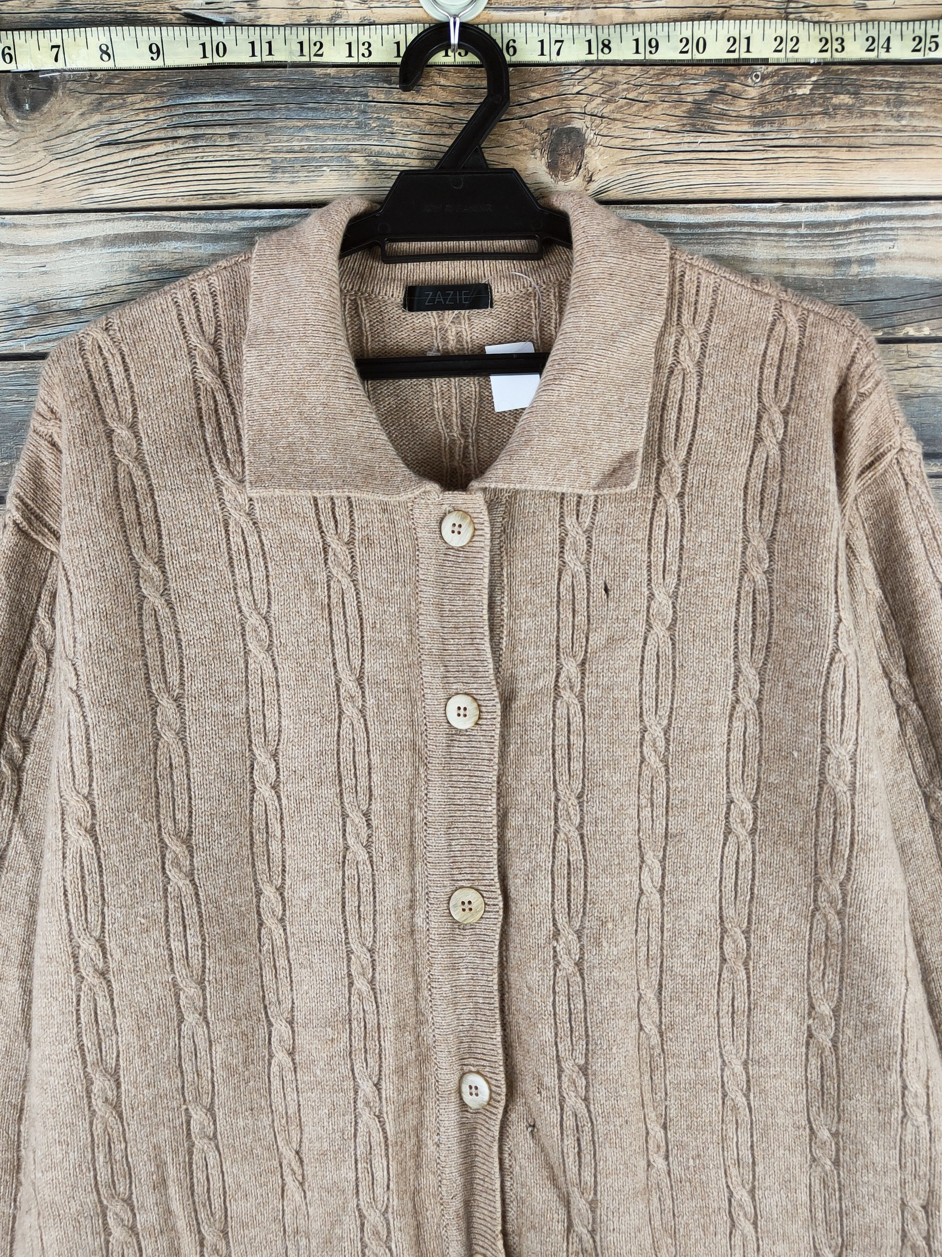 Japanese Brand DL Zazie Beige Knitwear Sweaters #46-529 Size US L / EU 52-54 / 3 - 2 Thumbnail