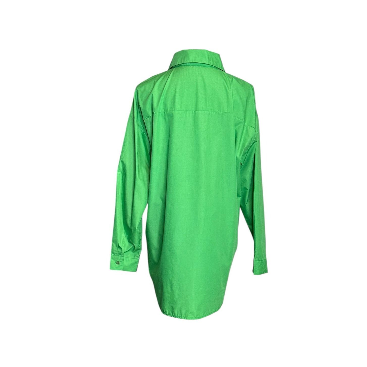 Shein Shein lime green long sleeves relax fit shirt size small Size S / US 4 / IT 40 - 2 Thumbnail