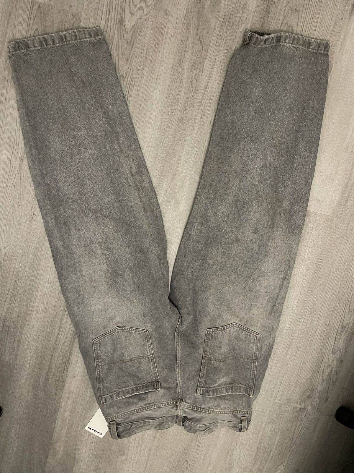 Bershka Gray Baggy Bershka (32) Size US 32 / EU 48 - 2 Thumbnail