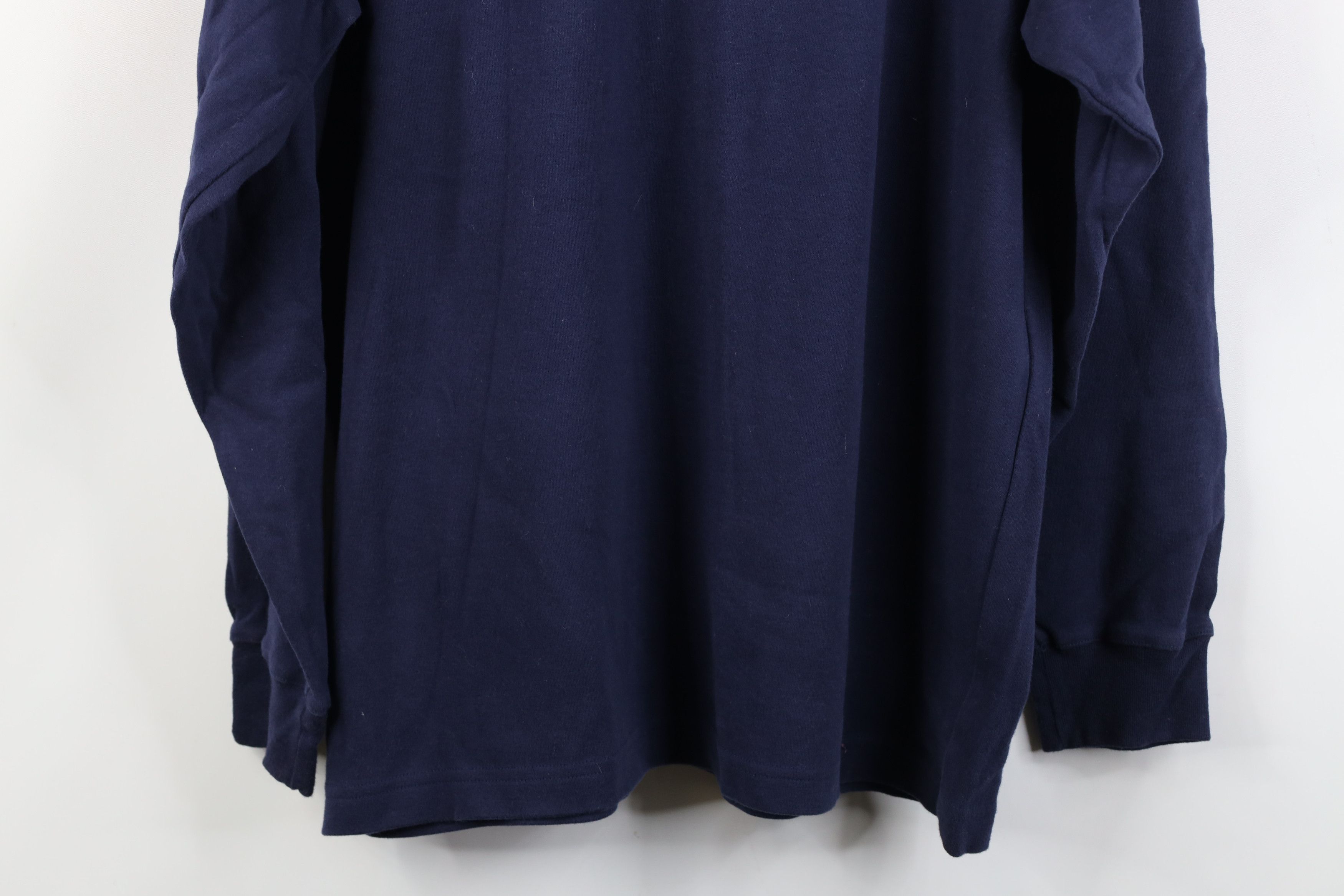 Vintage Vintage 90s Streetwear Blank Mock Neck Long Sleeve T-Shirt Size US L / EU 52-54 / 3 - 14 Thumbnail