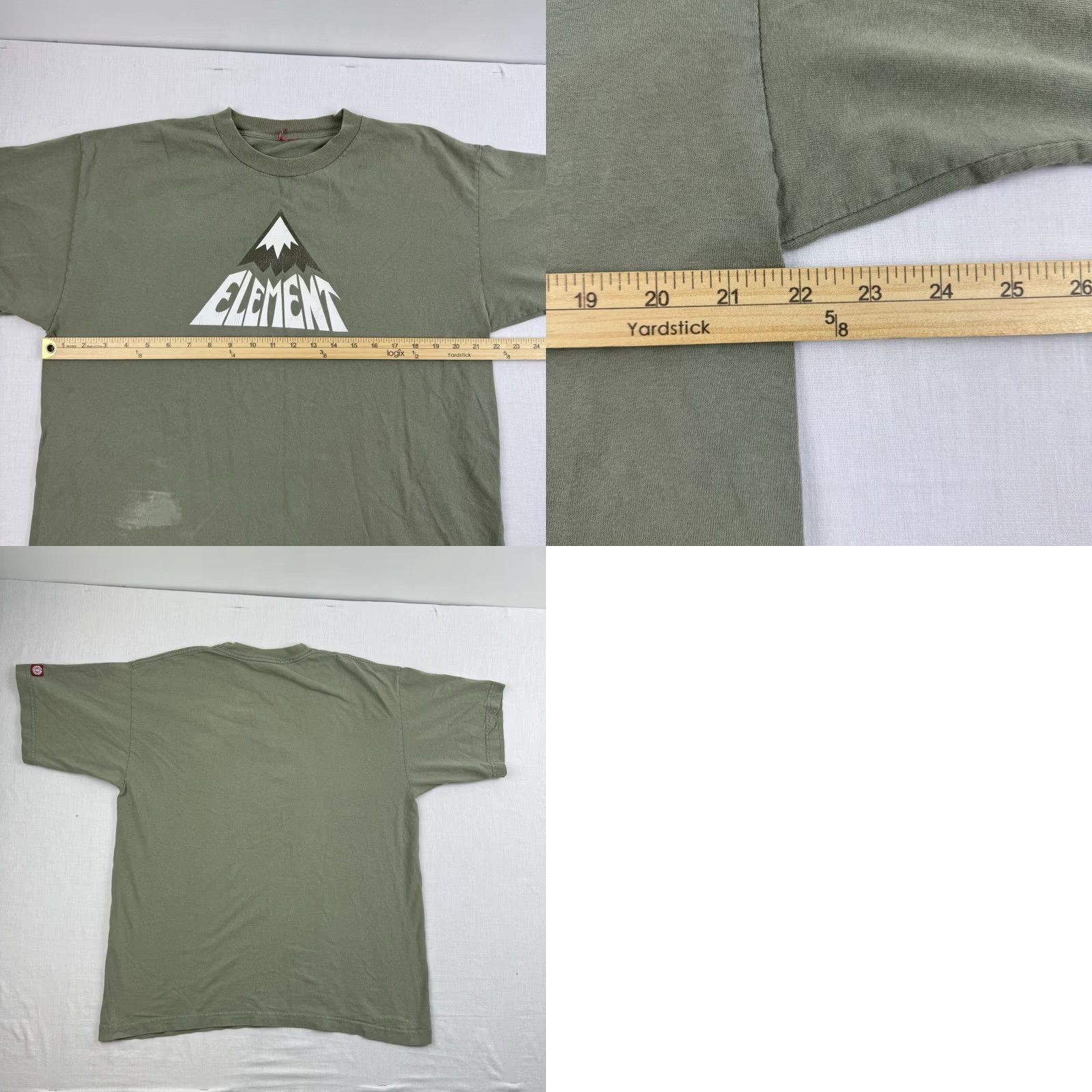 Element VINTAGE Element Shirt Adult Medium Green Grunge Y2K Graphic Tee 90s USA Mens Size US M / EU 48-50 / 2 - 8 Thumbnail