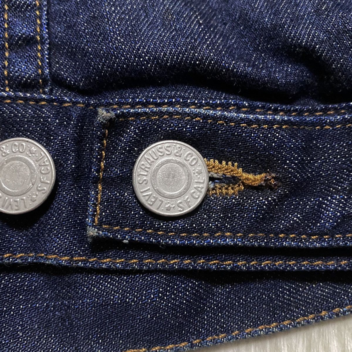 Levi's Women’s Levi’s Navy Denim Vintage Jacket Streetwear Size L / US 10 / IT 46 - 20 Thumbnail