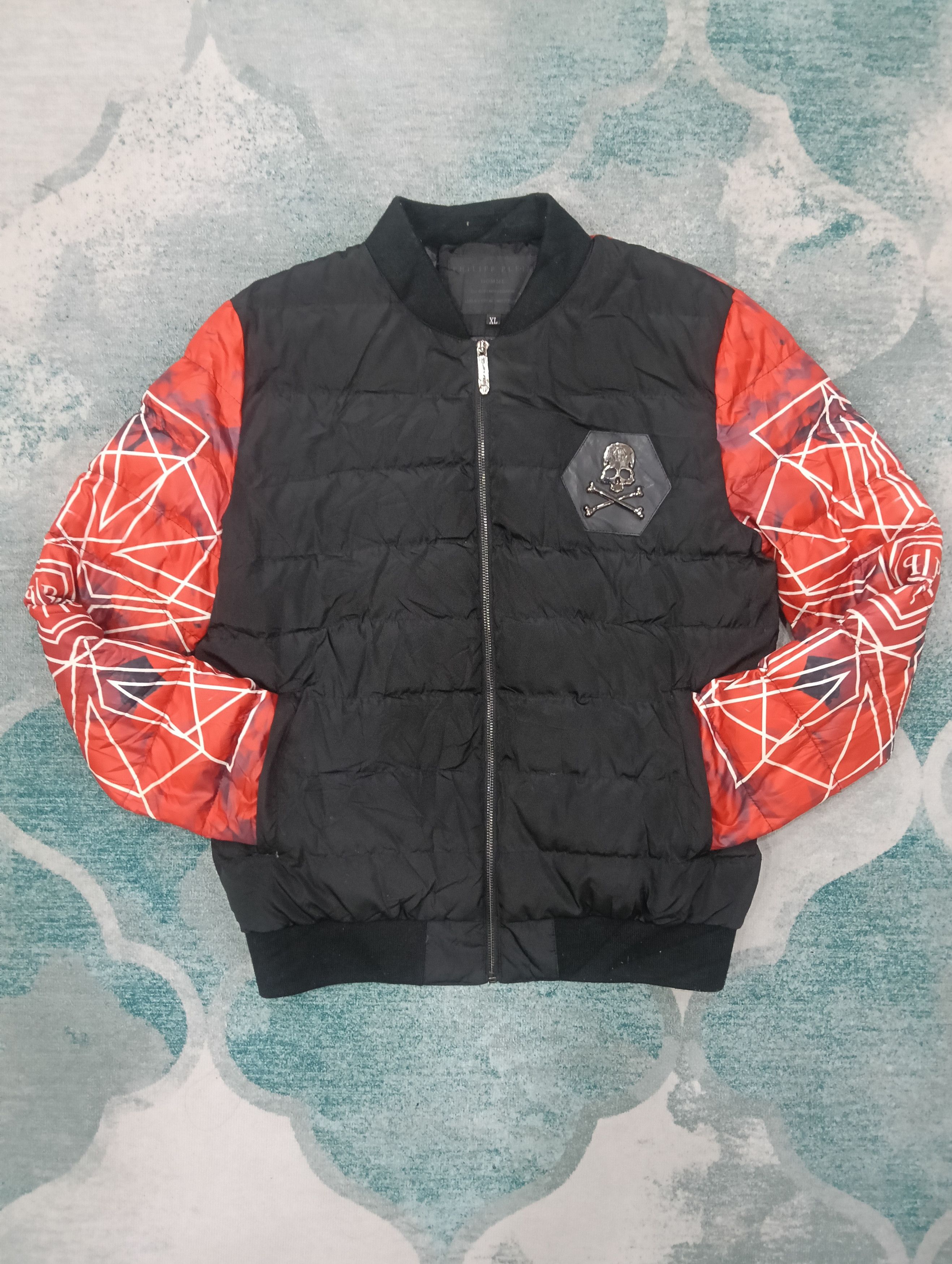 Designer × Japanese Brand Huishang Inspired Philipp Plein Skull Puffer Jacket Size US XL / EU 56 / 4 - 3 Thumbnail