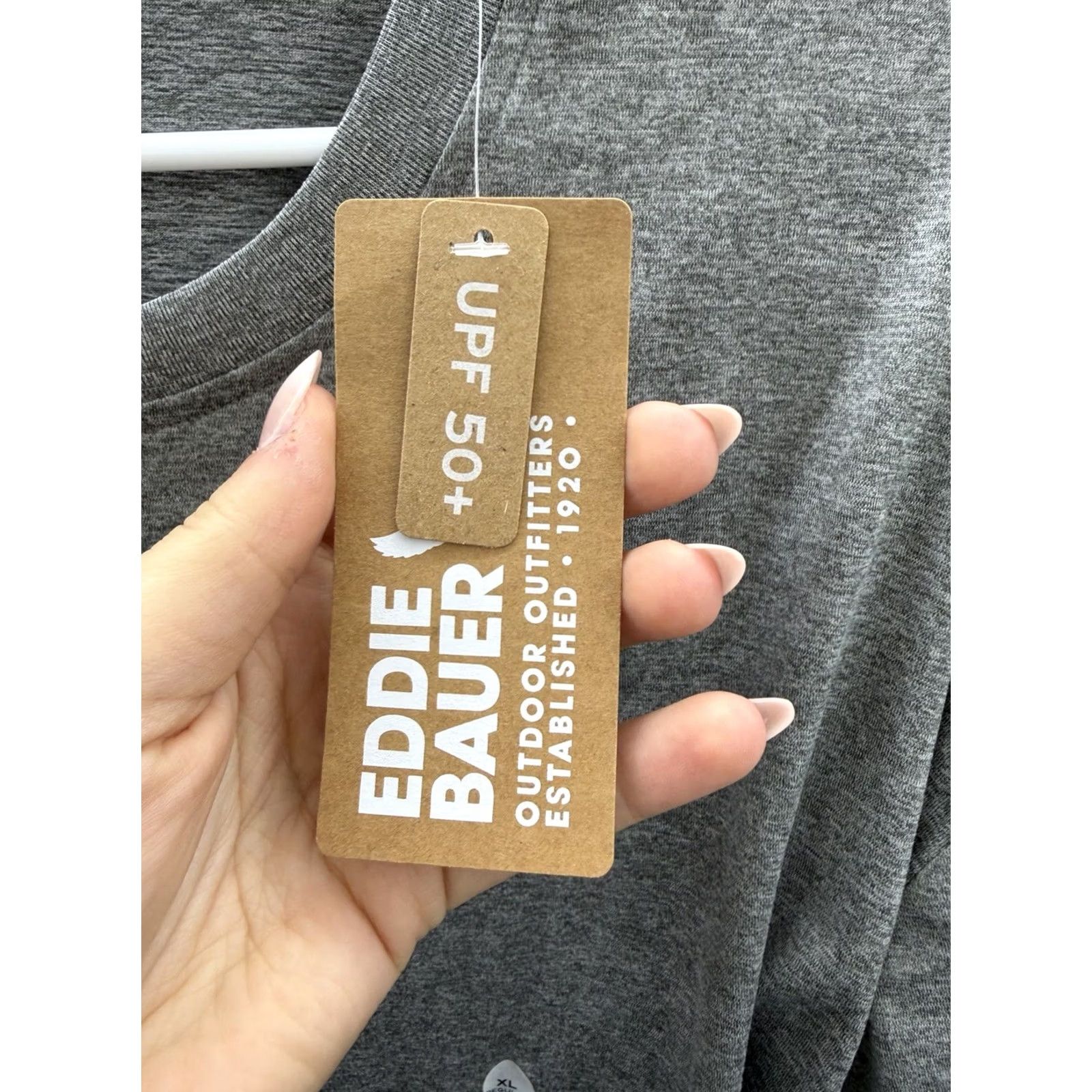 Eddie Bauer Eddie Bauer Womens Shirt XL Gray WR Surreal Travel Long Sleeve Tee NWTs Size XL / US 12-14 / IT 48-50 - 3 Thumbnail