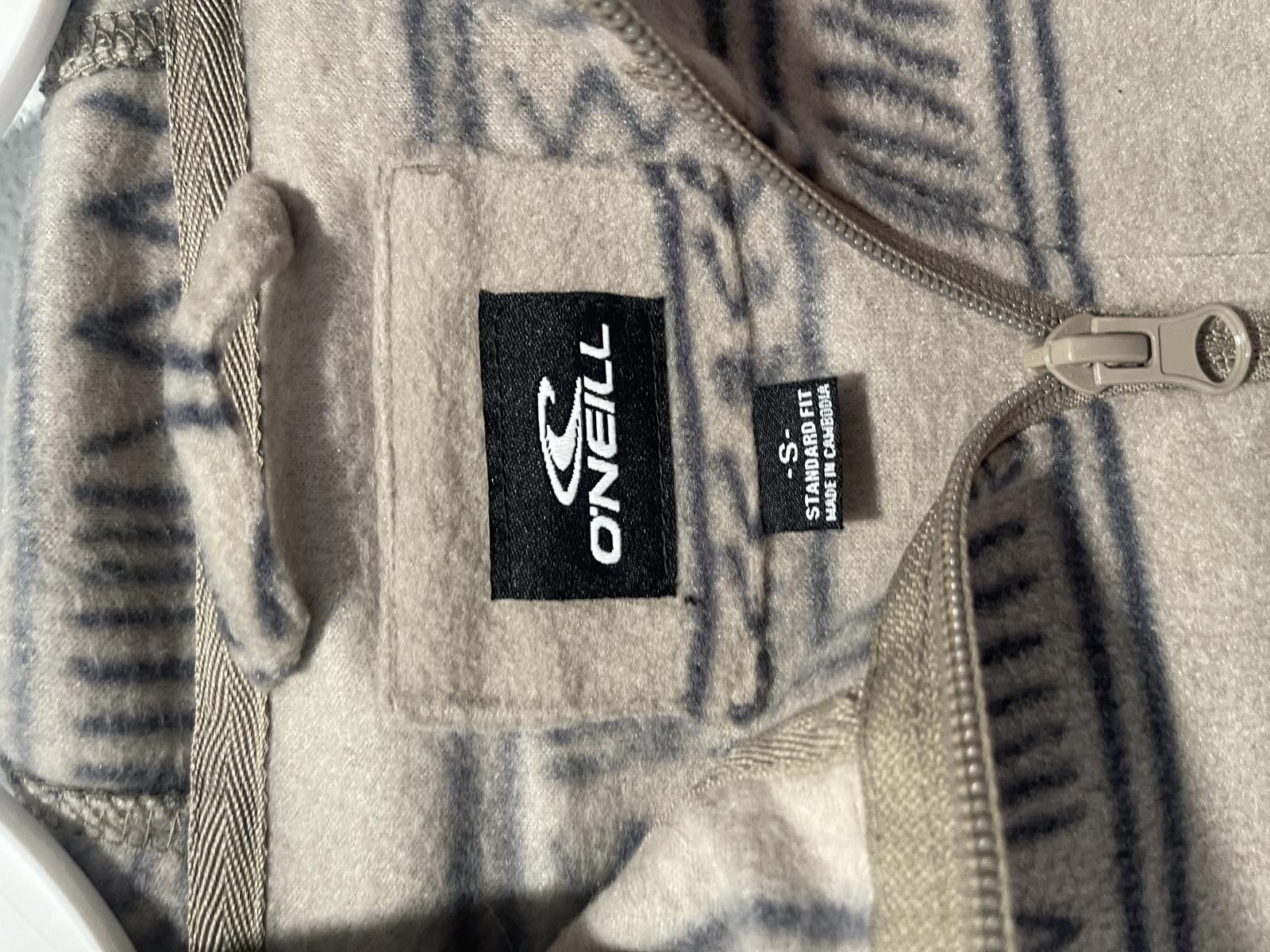 O'Neill O'Neill Beige and Gray Patterned Fleece Hoodie Size US M / EU 48-50 / 2 - 4 Thumbnail