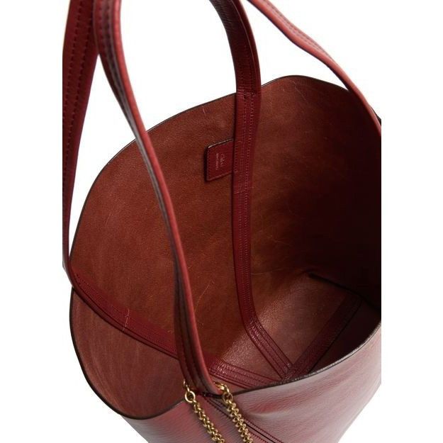 Chloe Chloe Medium Spin Brunet Pink Grained Leather Tote Bag New & Size ONE SIZE - 4 Thumbnail