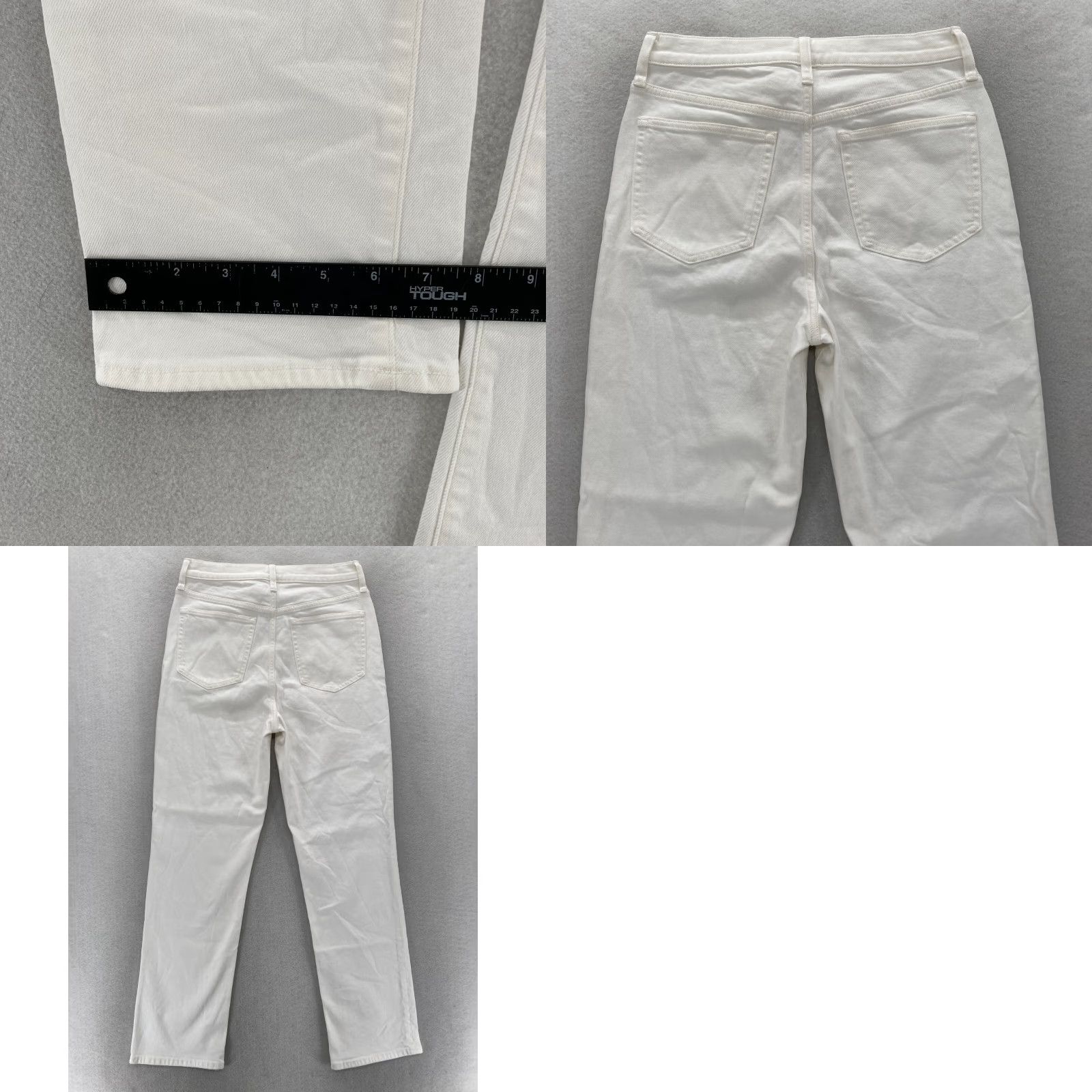 J.Crew J.CREW Classic Straight Jeans Women's 28 White Stretch Denim High Rise Casual Size 28" / US 6 / IT 42 - 9 Thumbnail