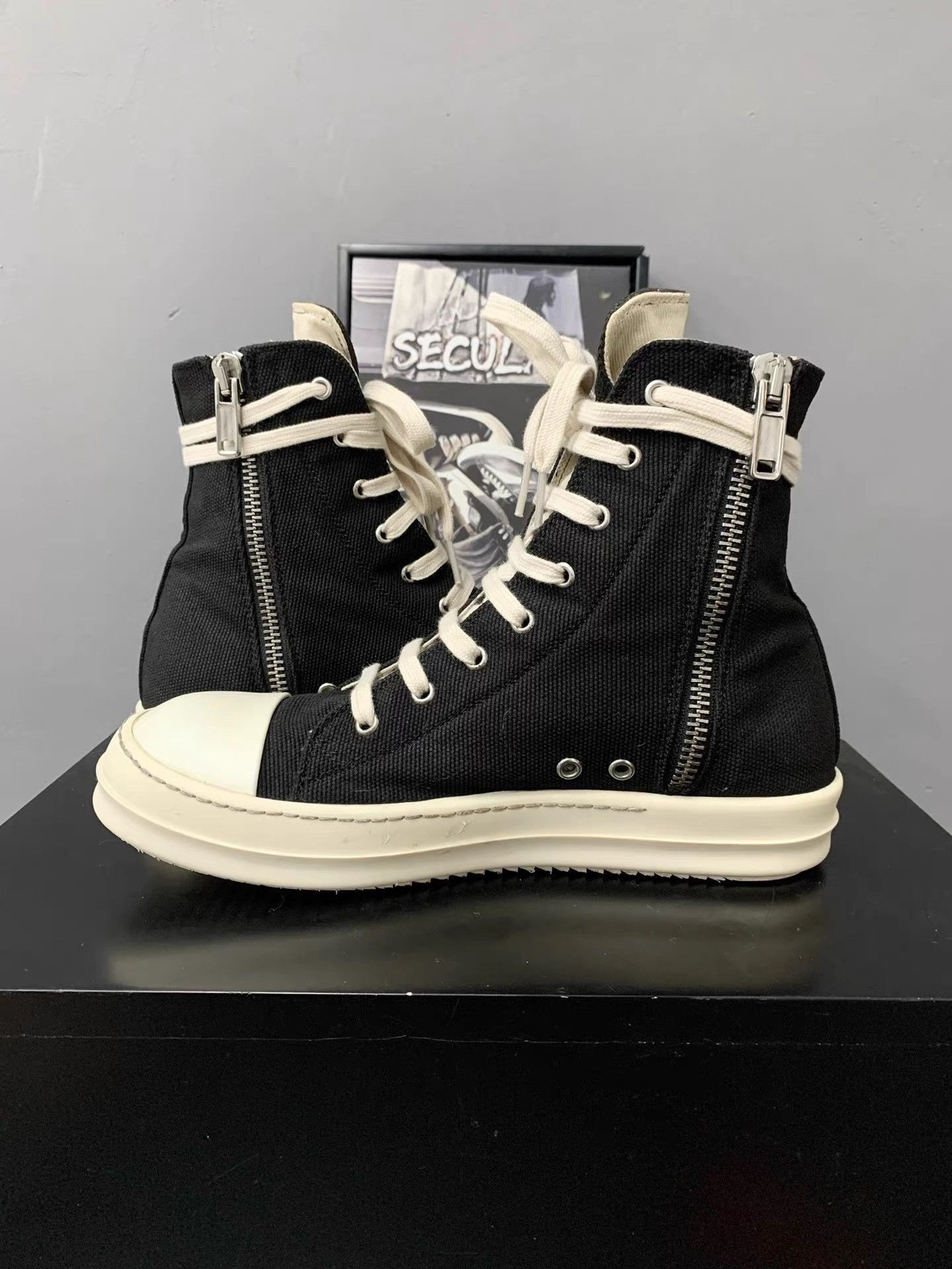 Rick Owens Rick Owens Canvas High-Top Big Converse K34 Size US 8 / EU 41 - 6 Thumbnail