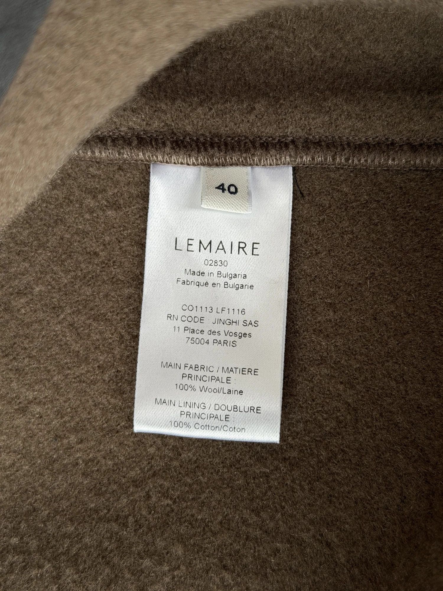 Lemaire Lemaire Squirrel Wool Duffle Coat Size US XL / EU 56 / 4 - 9 Thumbnail