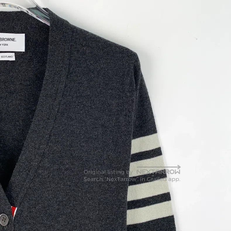 Thom Browne Thom Browne Dark gray cardigan Size US XXS / EU 40 - 3 Thumbnail