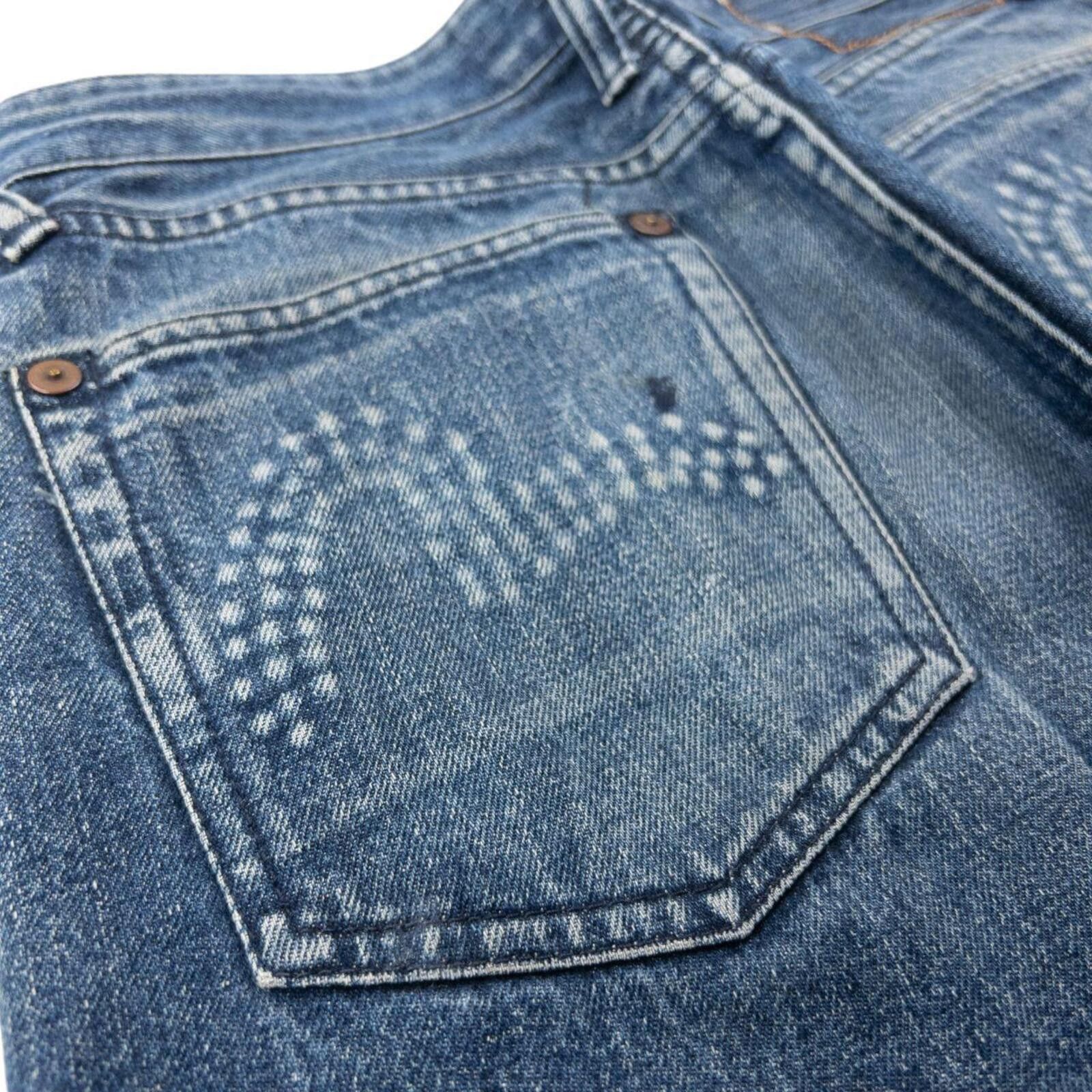 Evisu Vintage 2000s Evisu Embossed Double Gull Denim Jeans SizeW30 Size US 30 / EU 46 - 7 Thumbnail