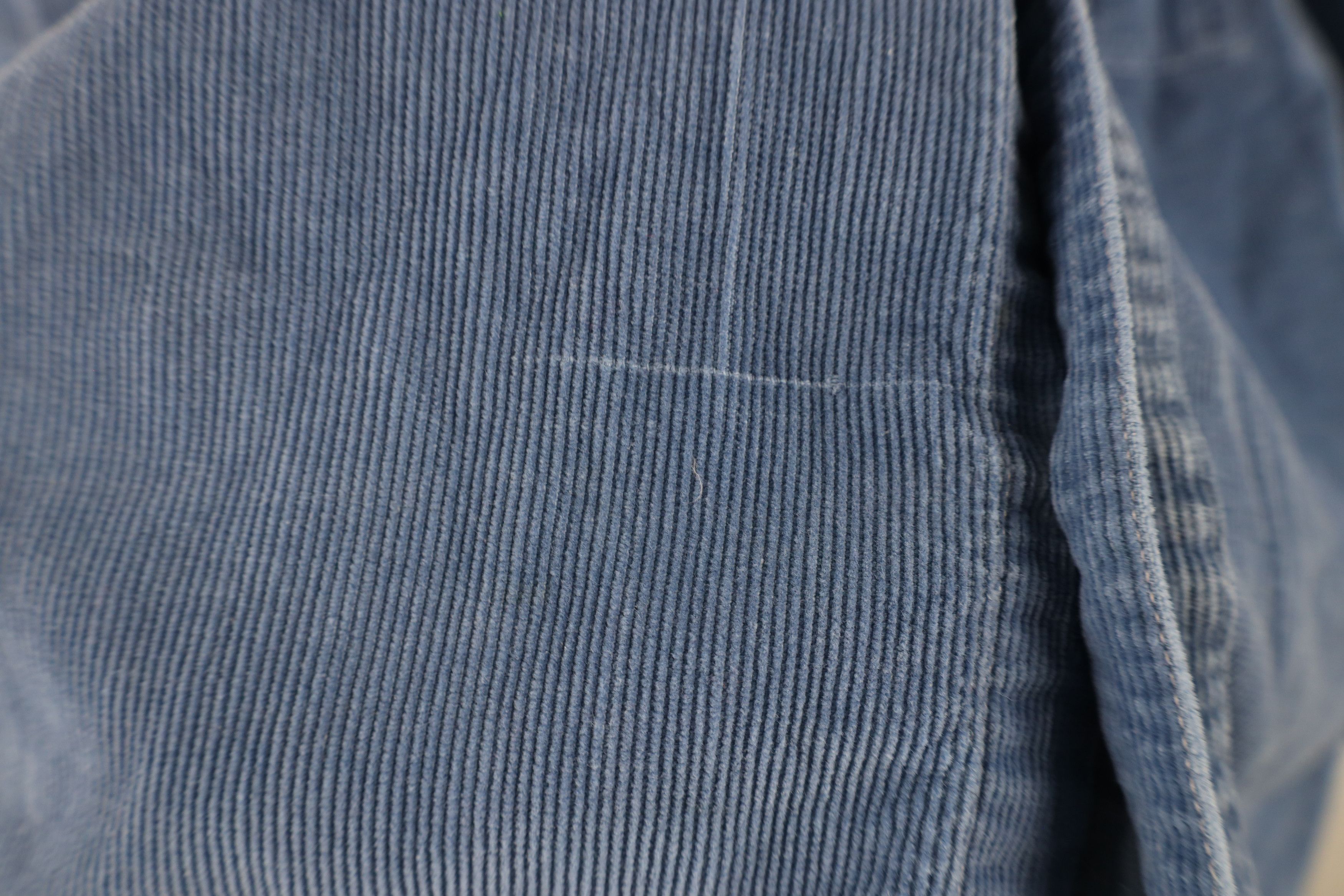 Levi's × Vintage Vintage 80s 90s Levis Military Corduroy Button Shirt Blue Size US L / EU 52-54 / 3 - 11 Thumbnail