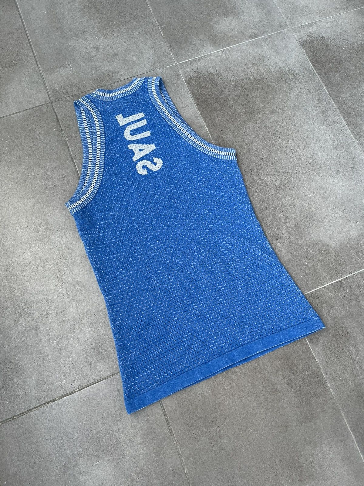Saul Nash !DS! SS23 Saul Nash Back Logo Electric Blue Tank Top Size US S / EU 44-46 / 1 - 12 Thumbnail