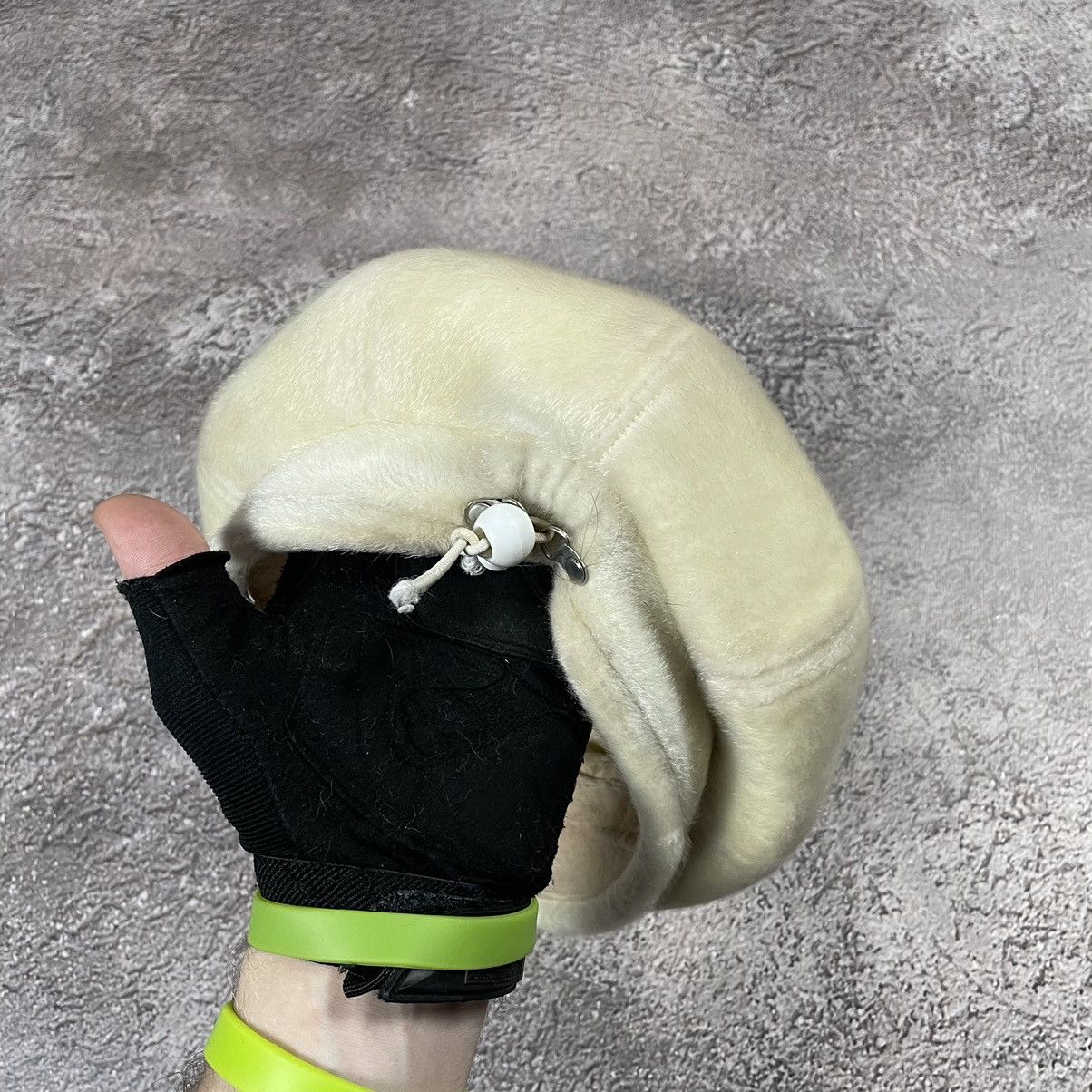 Vintage Vintage 90s Cream Mohair Beanie Ushanka Hat Grunge Washed OS Size ONE SIZE - 2 Thumbnail