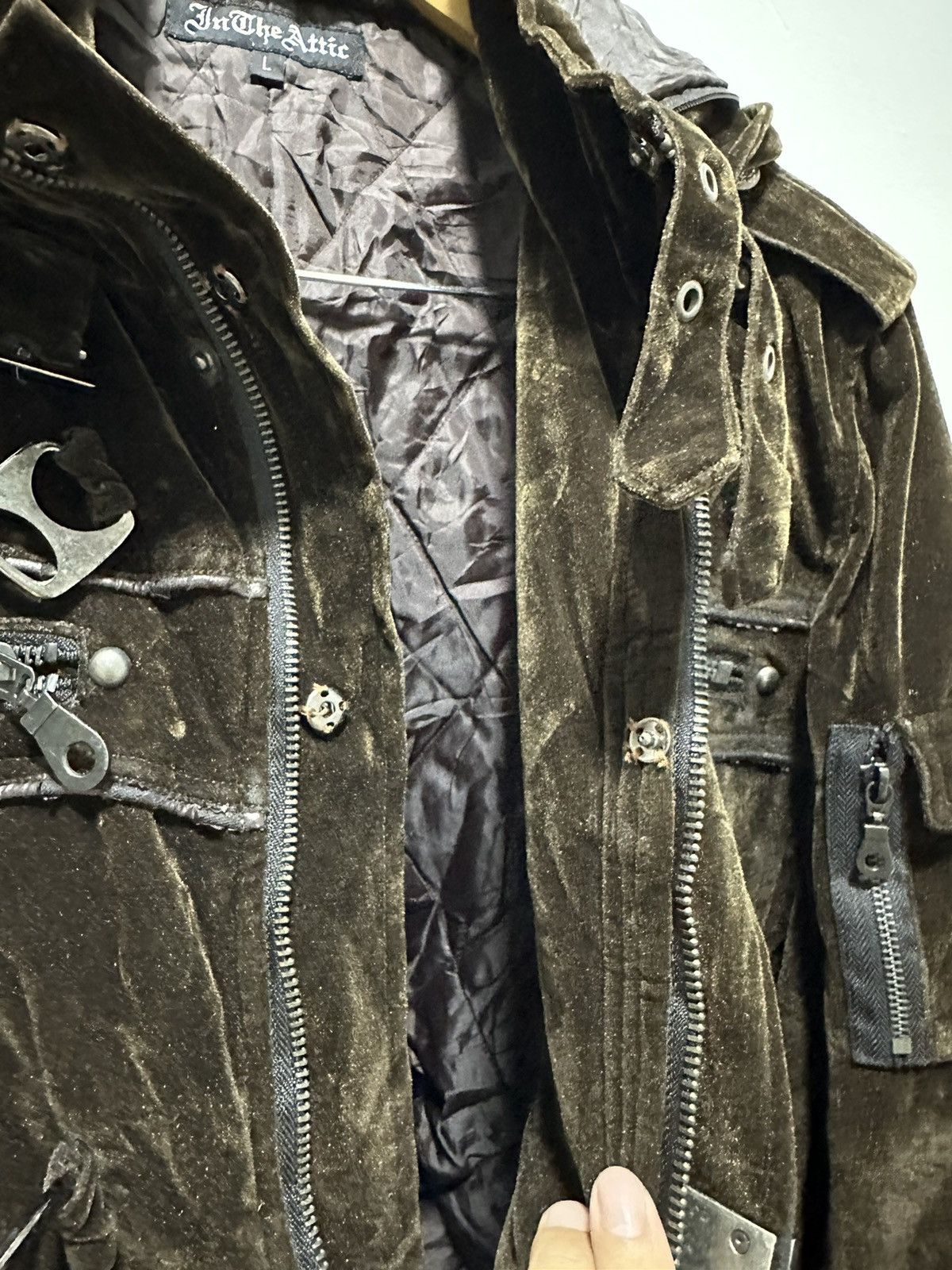 If Six Was Nine In The Attic Velvet Parka Jacket Inspired LGB IfSixWasNine Size US L / EU 52-54 / 3 - 7 Thumbnail