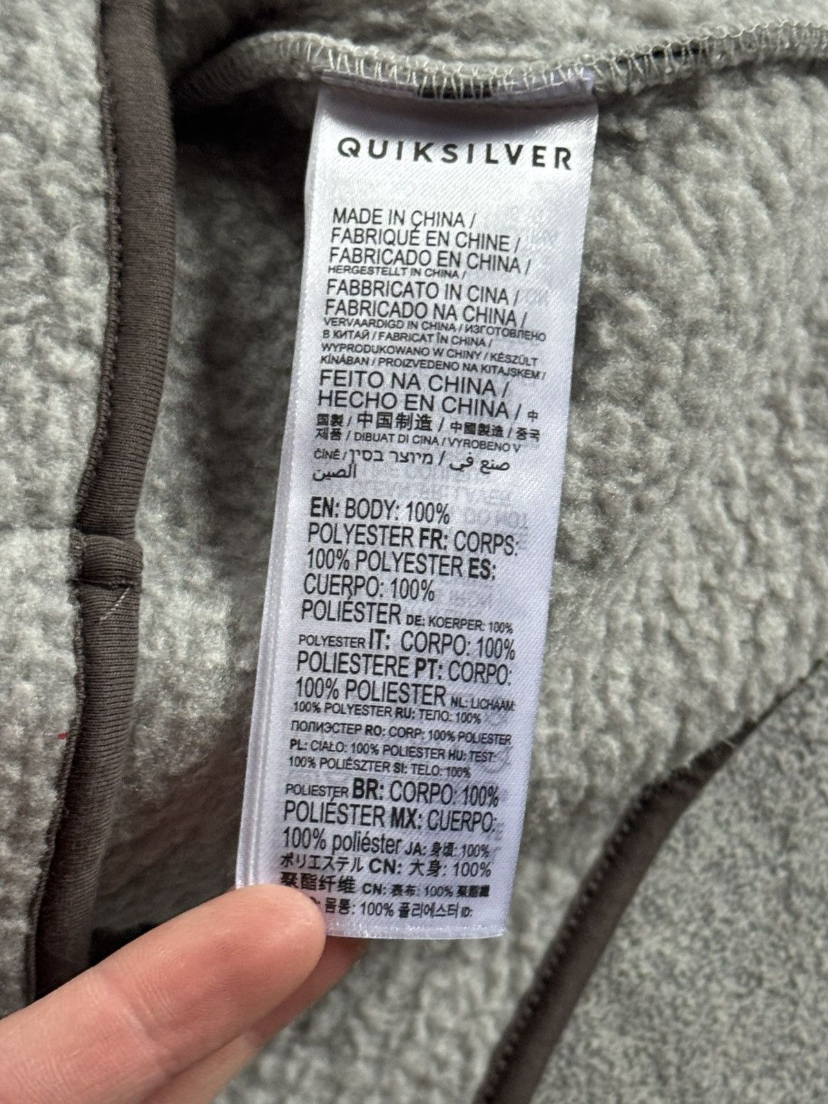 Quiksilver Quiksilver Quicksilver button up fleece jacket cardigan warm Size S / US 4 / IT 40 - 6 Thumbnail